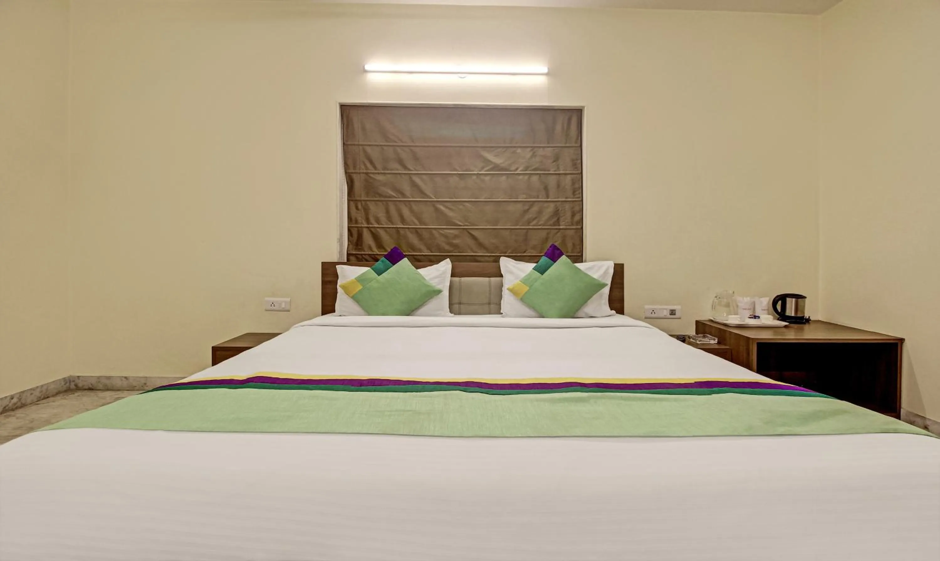 Bedroom, Bed in Treebo Sreemaa Newtown Near Biswa Bangla Gate