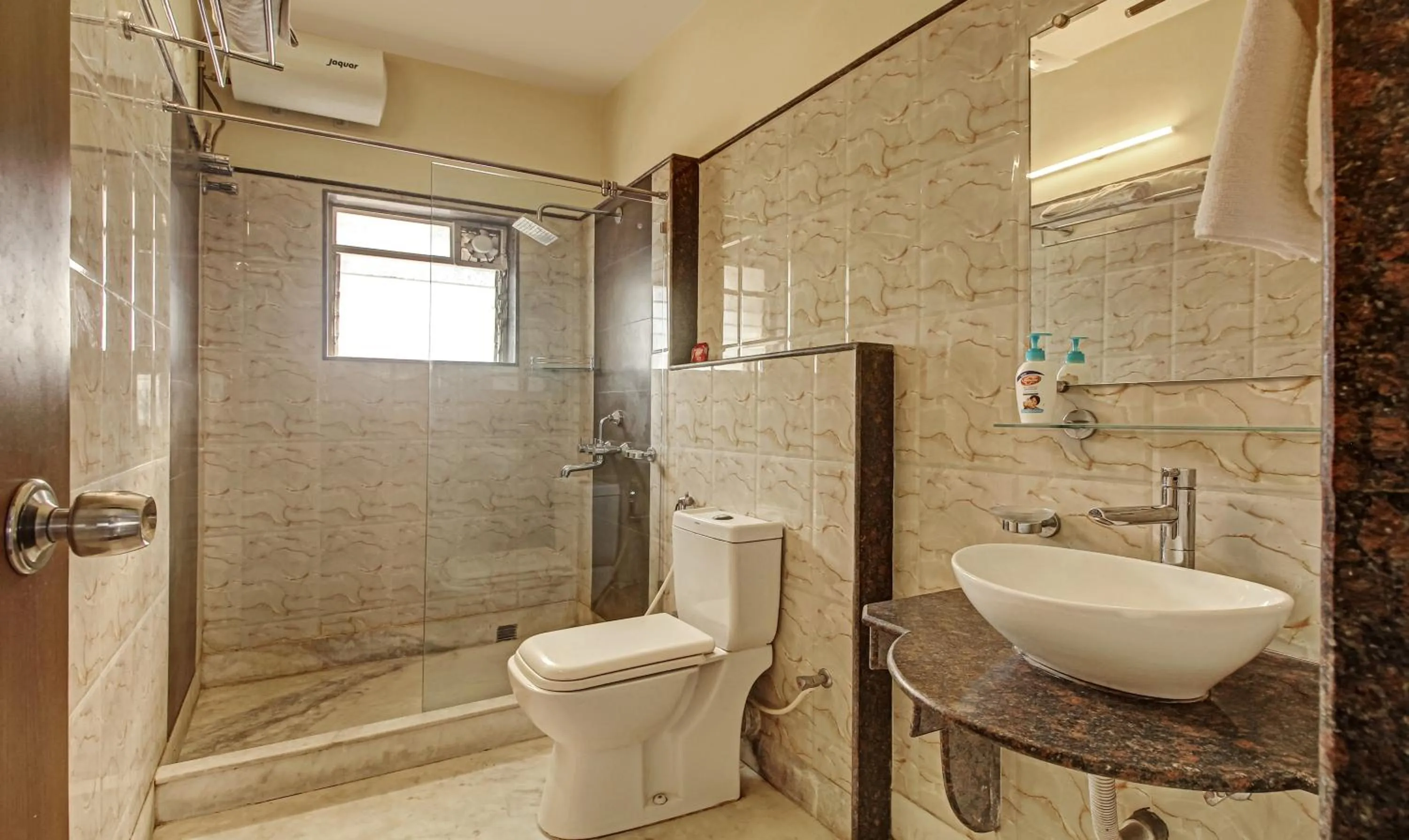 Bathroom in Treebo Sreemaa Newtown Near Biswa Bangla Gate