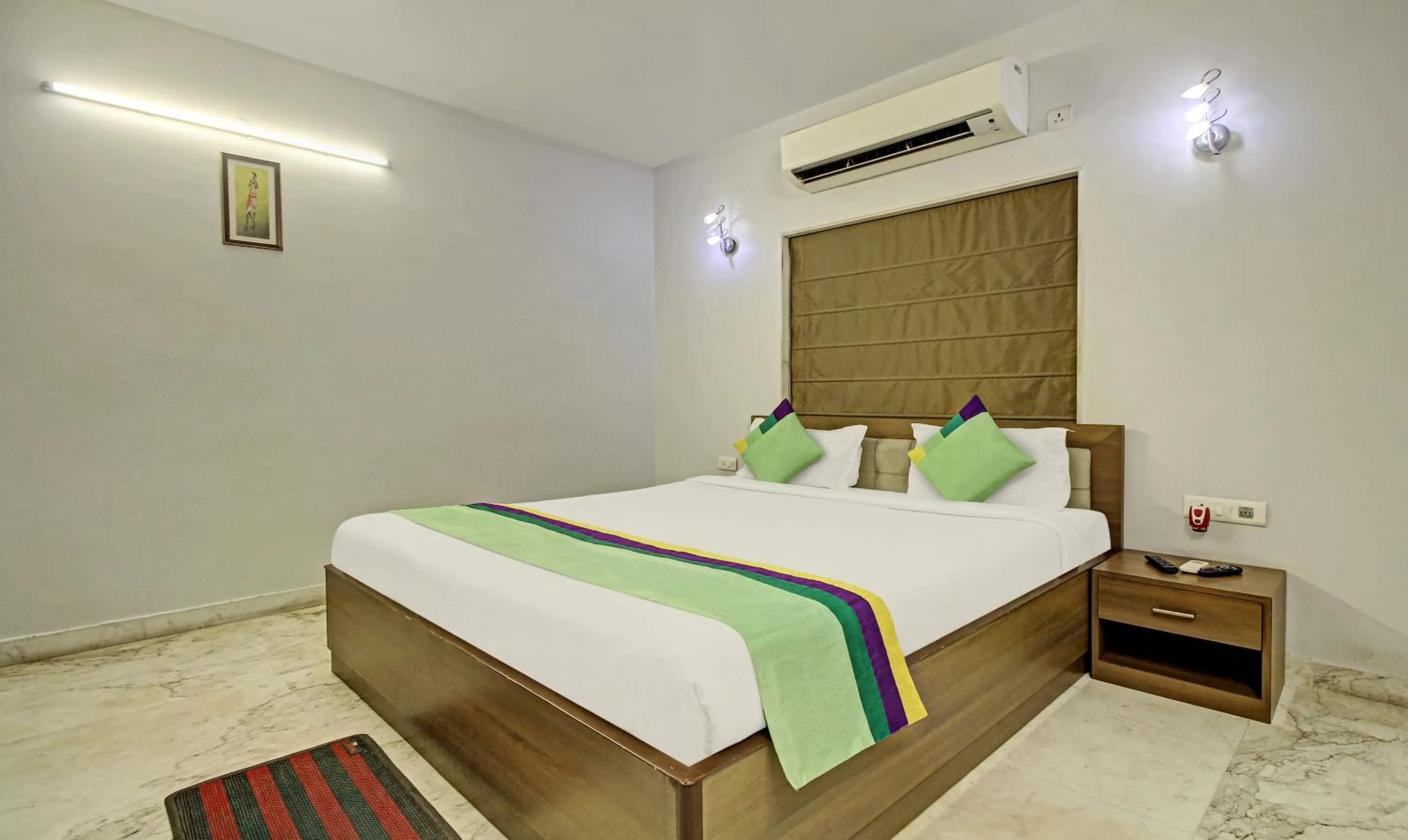 Bedroom, Bed in Treebo Sreemaa Newtown Near Biswa Bangla Gate