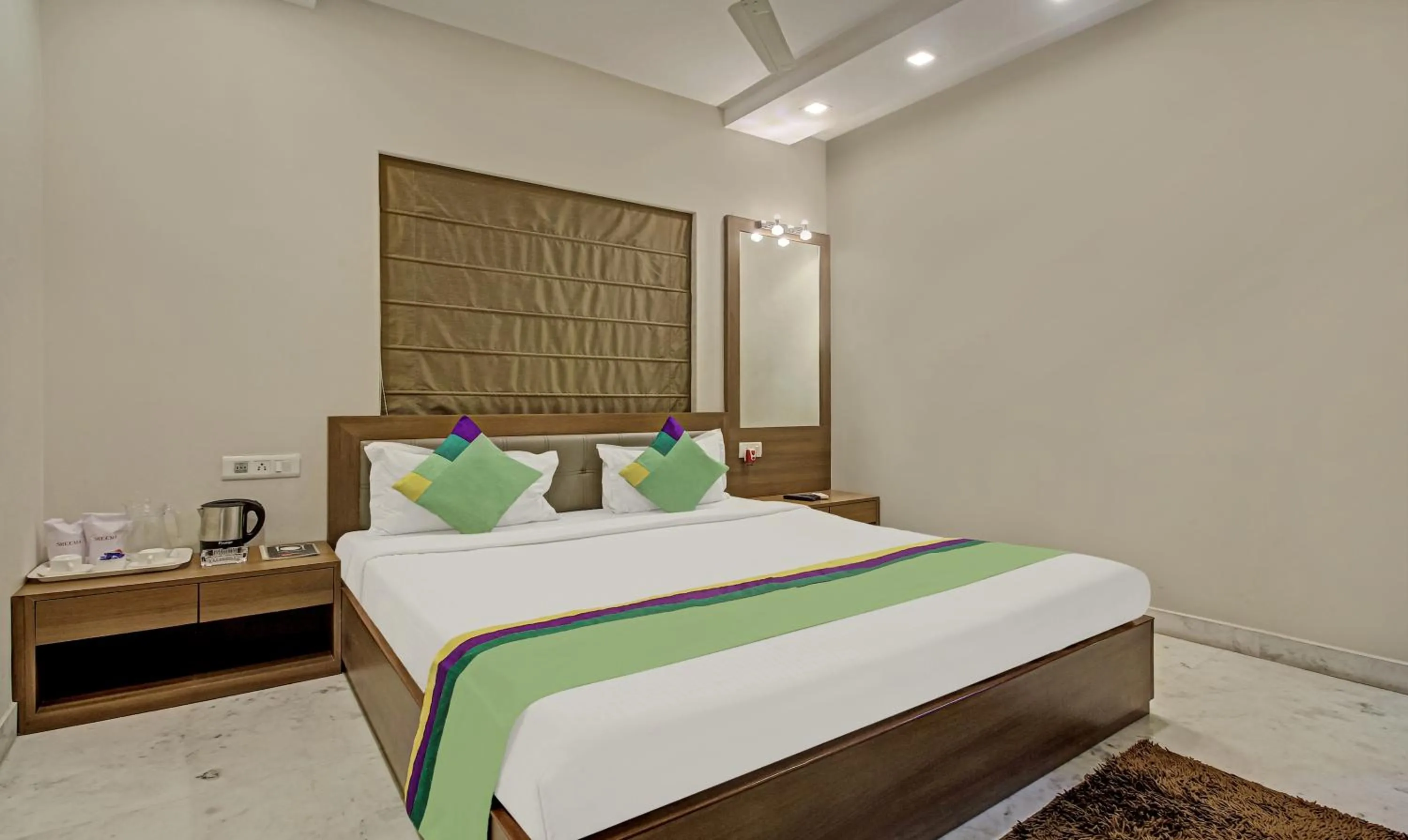 Bedroom, Bed in Treebo Sreemaa Newtown Near Biswa Bangla Gate