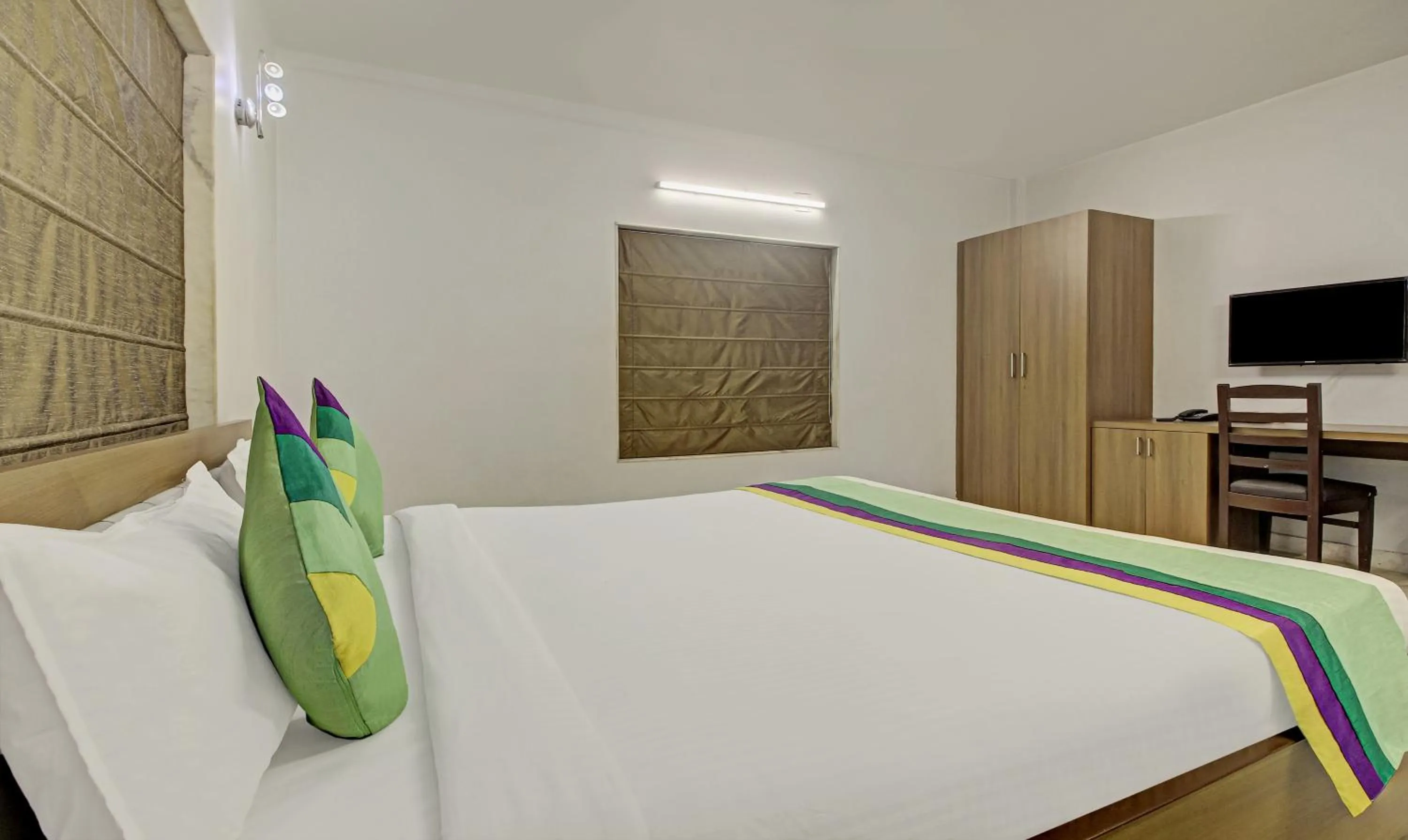 Bedroom, Bed in Treebo Sreemaa Newtown Near Biswa Bangla Gate