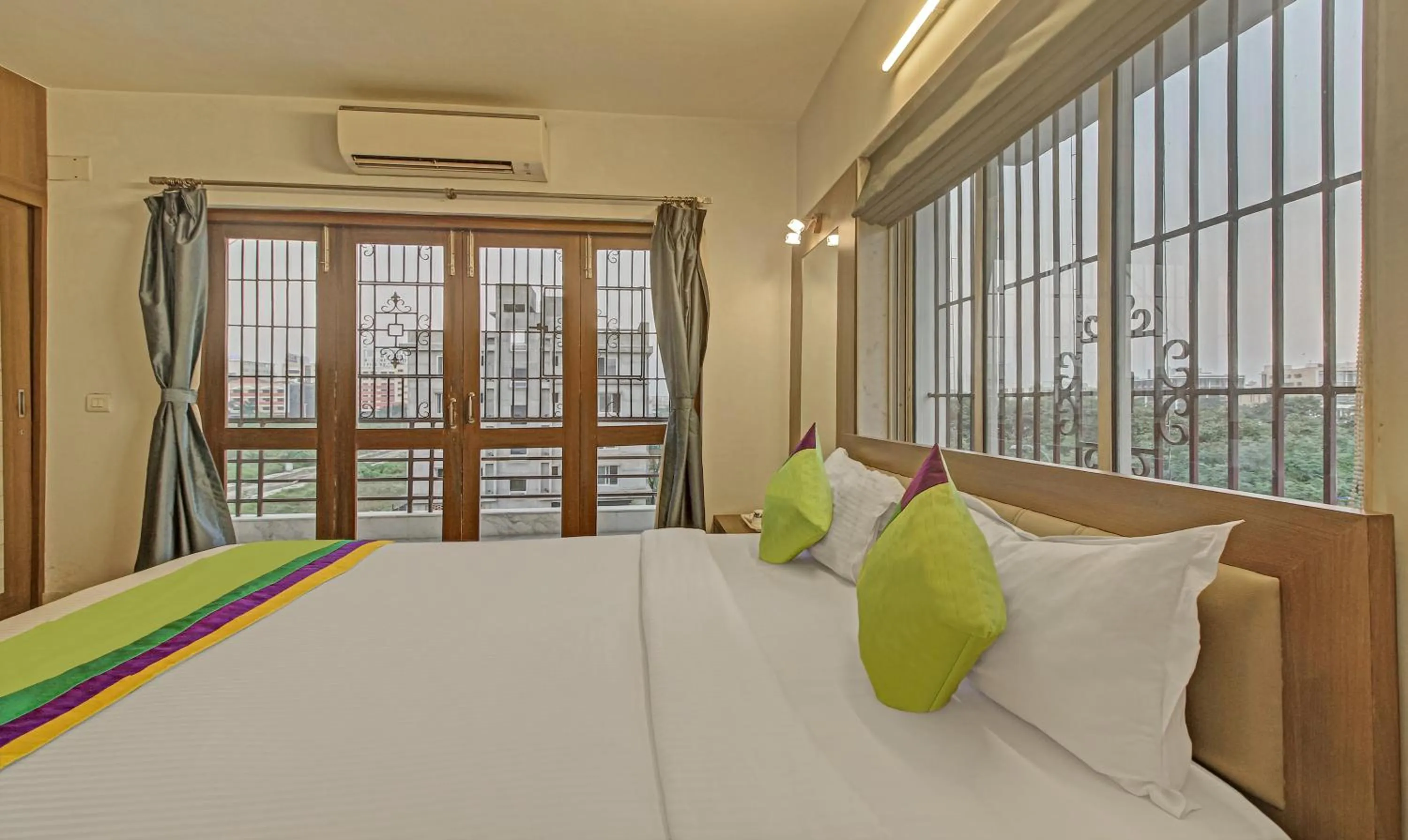 Bedroom, Bed in Treebo Sreemaa Newtown Near Biswa Bangla Gate