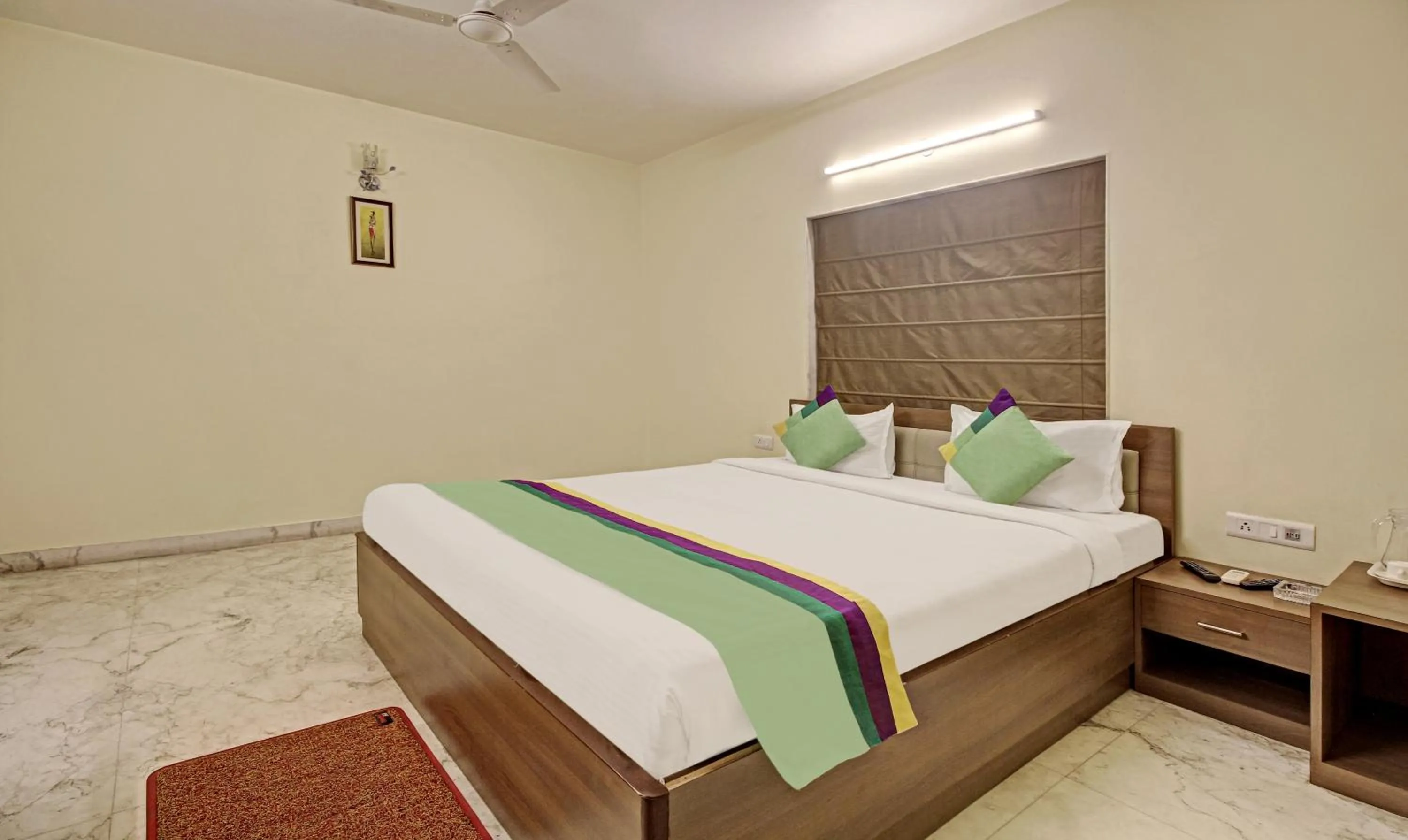 Bedroom, Bed in Treebo Sreemaa Newtown Near Biswa Bangla Gate