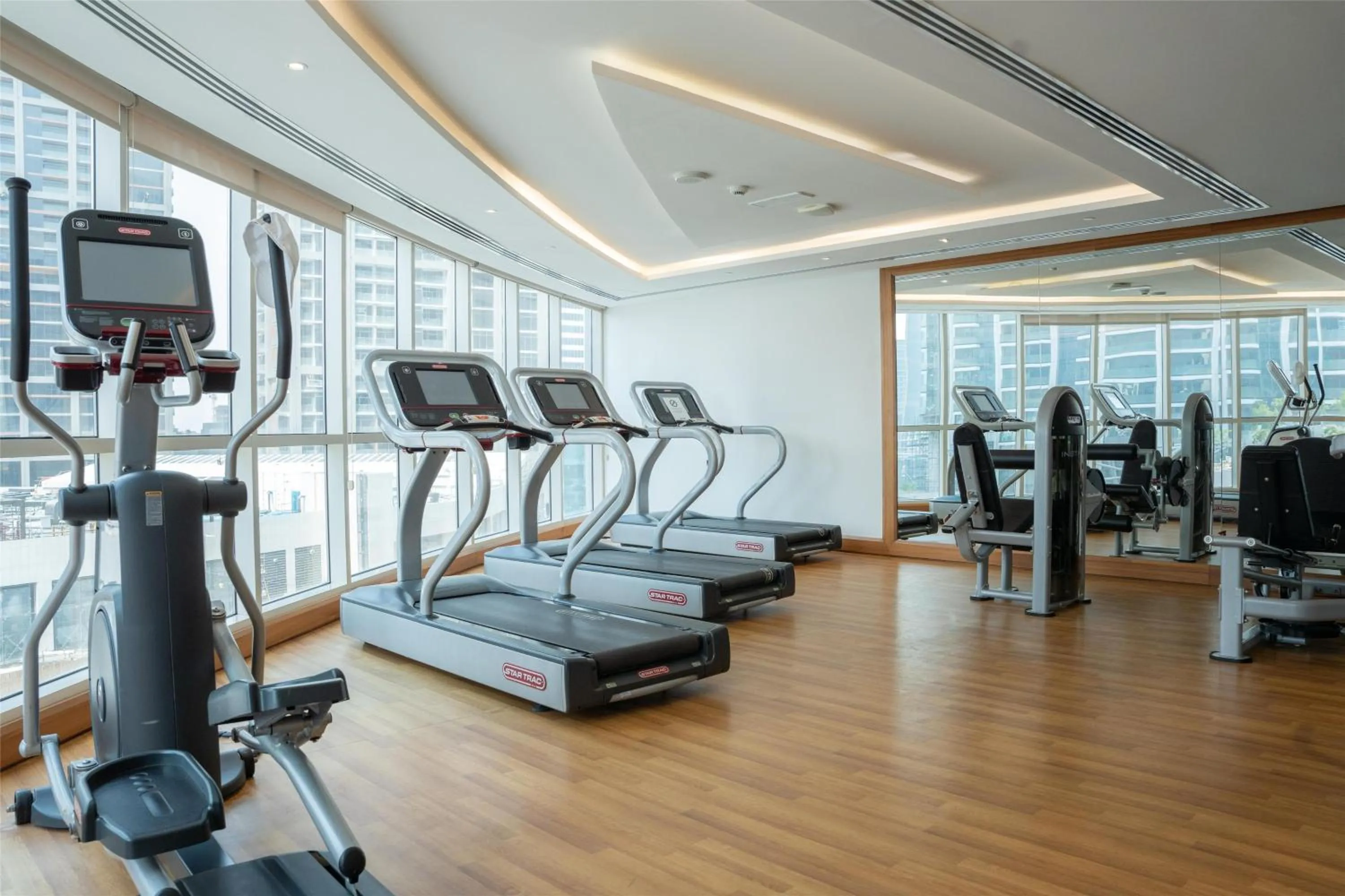 Fitness centre/facilities in Radisson Blu Hotel, Dubai Waterfront