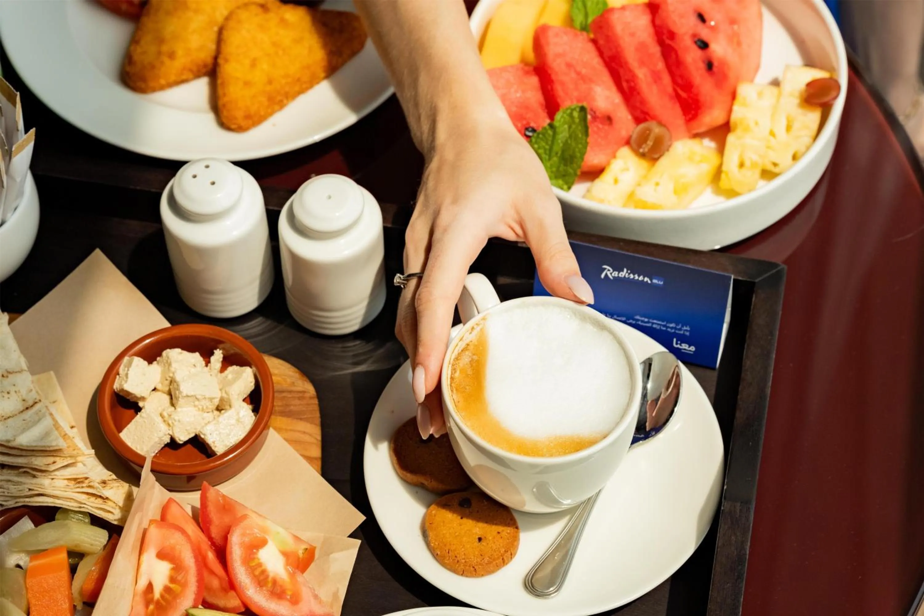 Breakfast in Radisson Blu Hotel, Dubai Waterfront