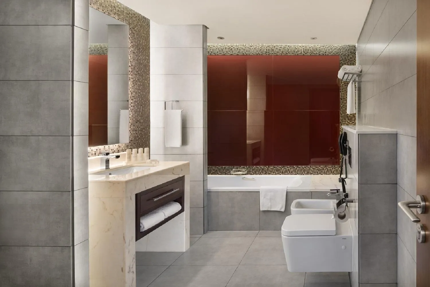 Bathroom in Radisson Blu Hotel, Dubai Waterfront