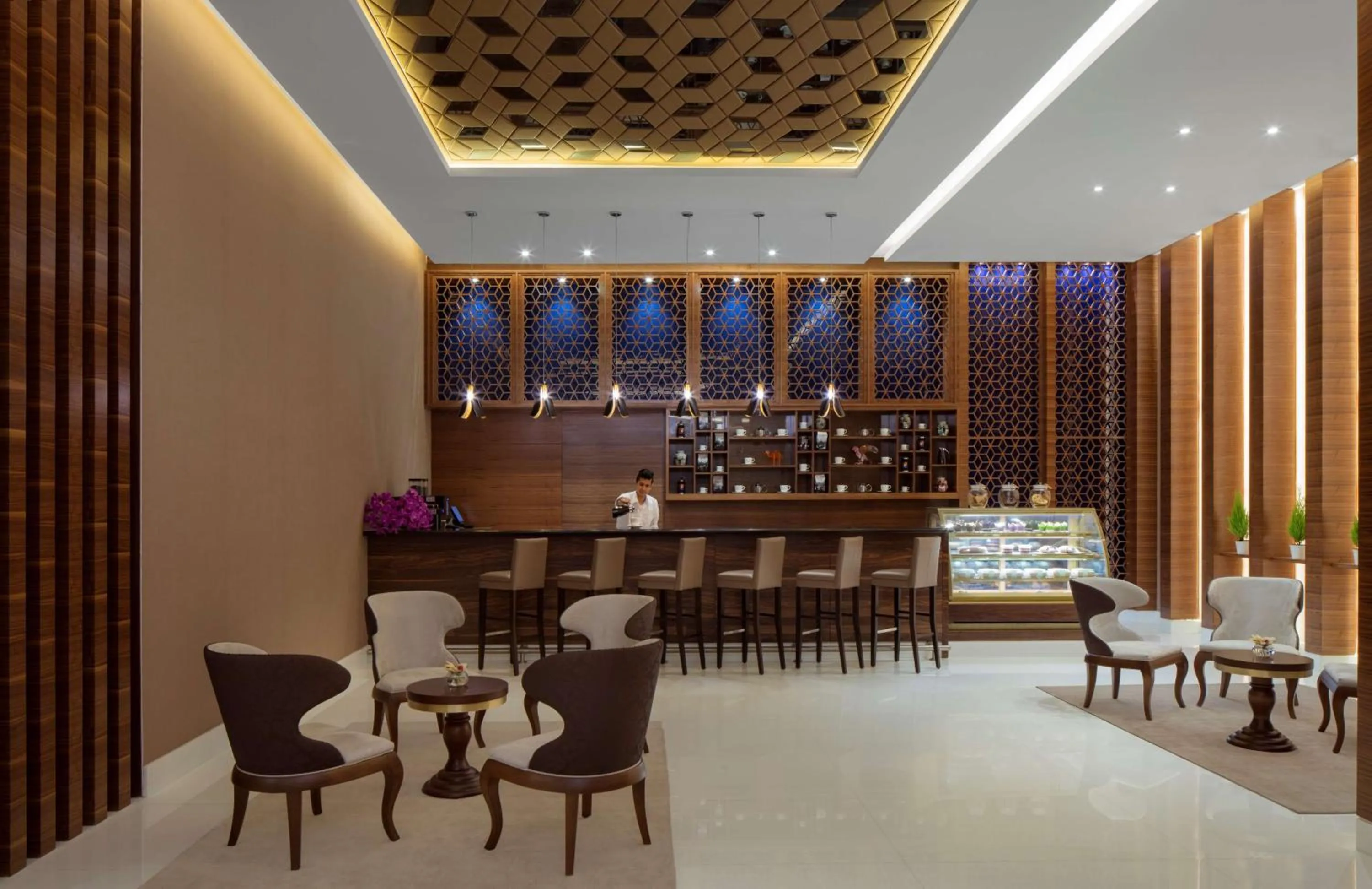 Lounge or bar in Radisson Blu Hotel, Dubai Waterfront