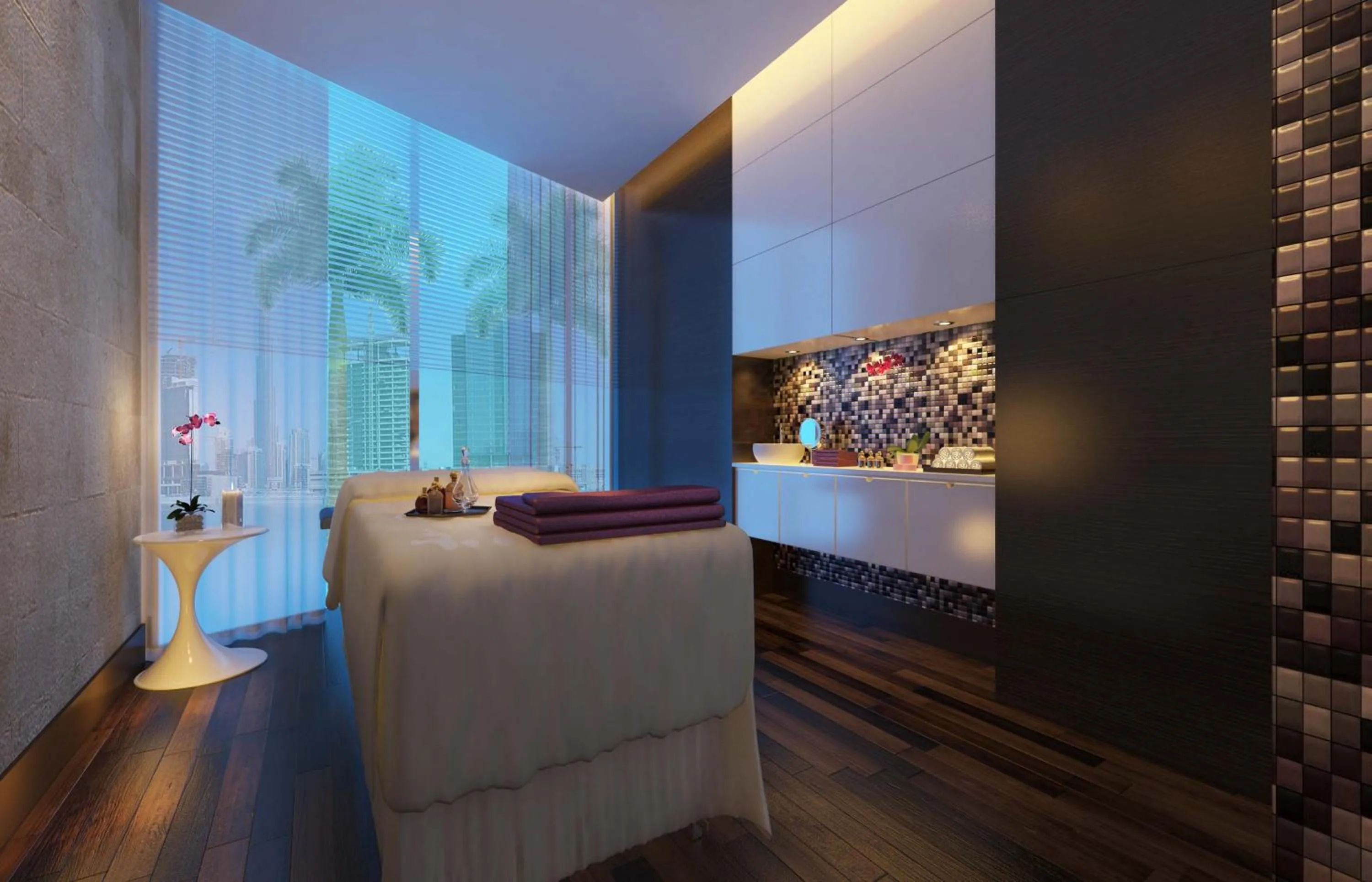 Massage, Bed in Radisson Blu Hotel, Dubai Waterfront