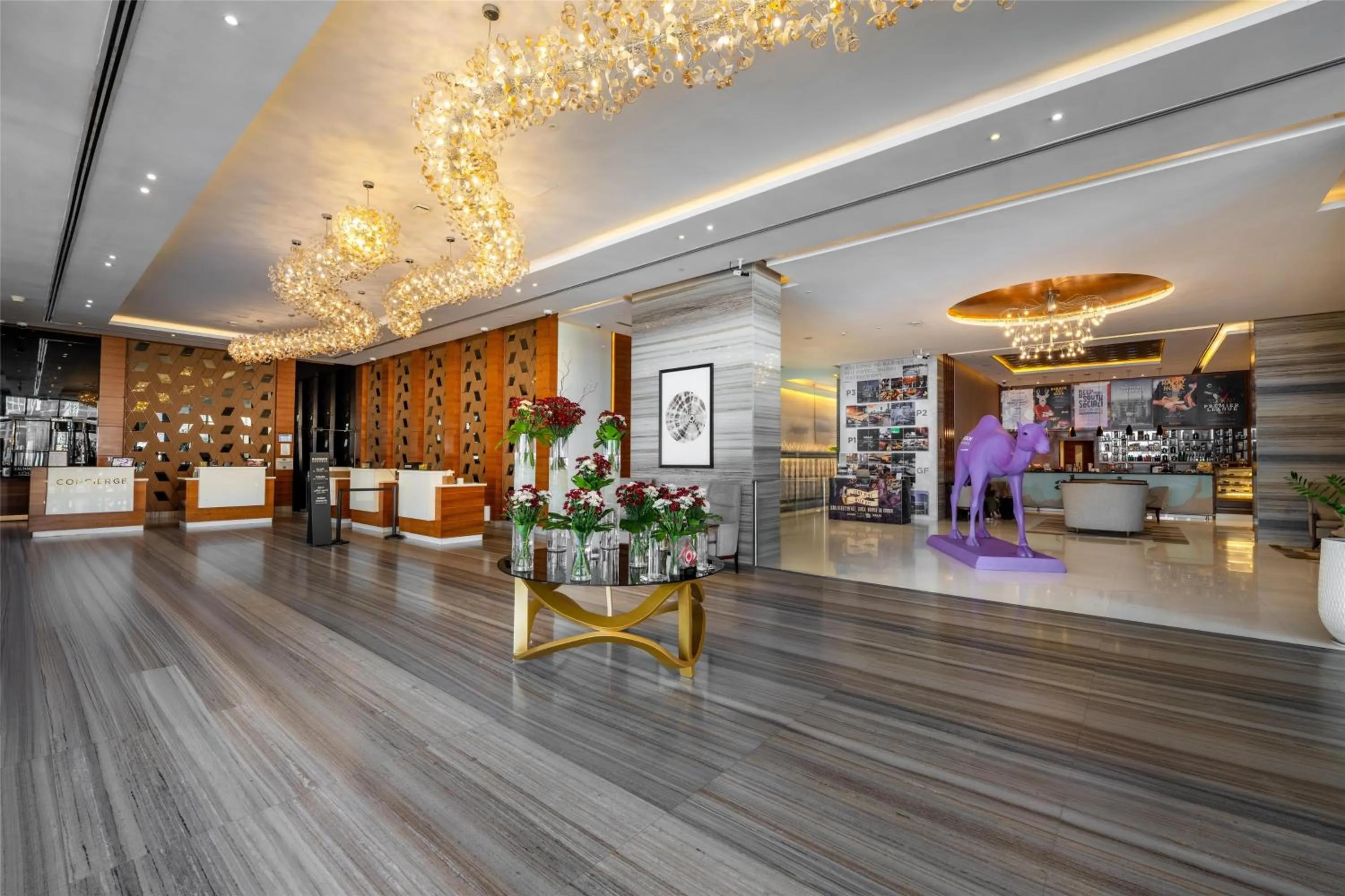 Lobby or reception in Radisson Blu Hotel, Dubai Waterfront