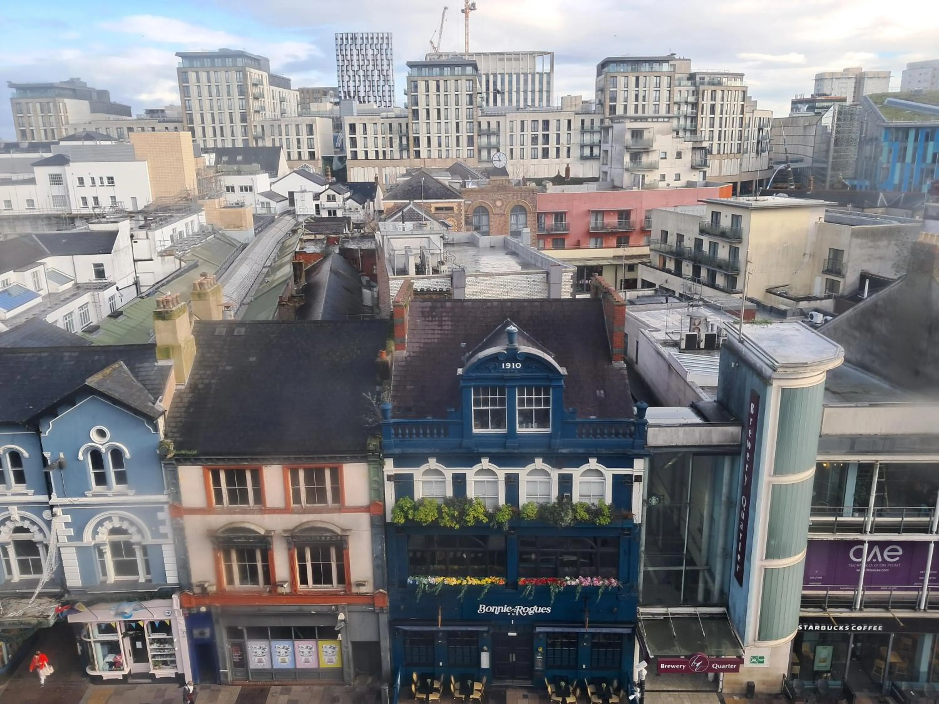 City view in The Royal Hotel Cardiff