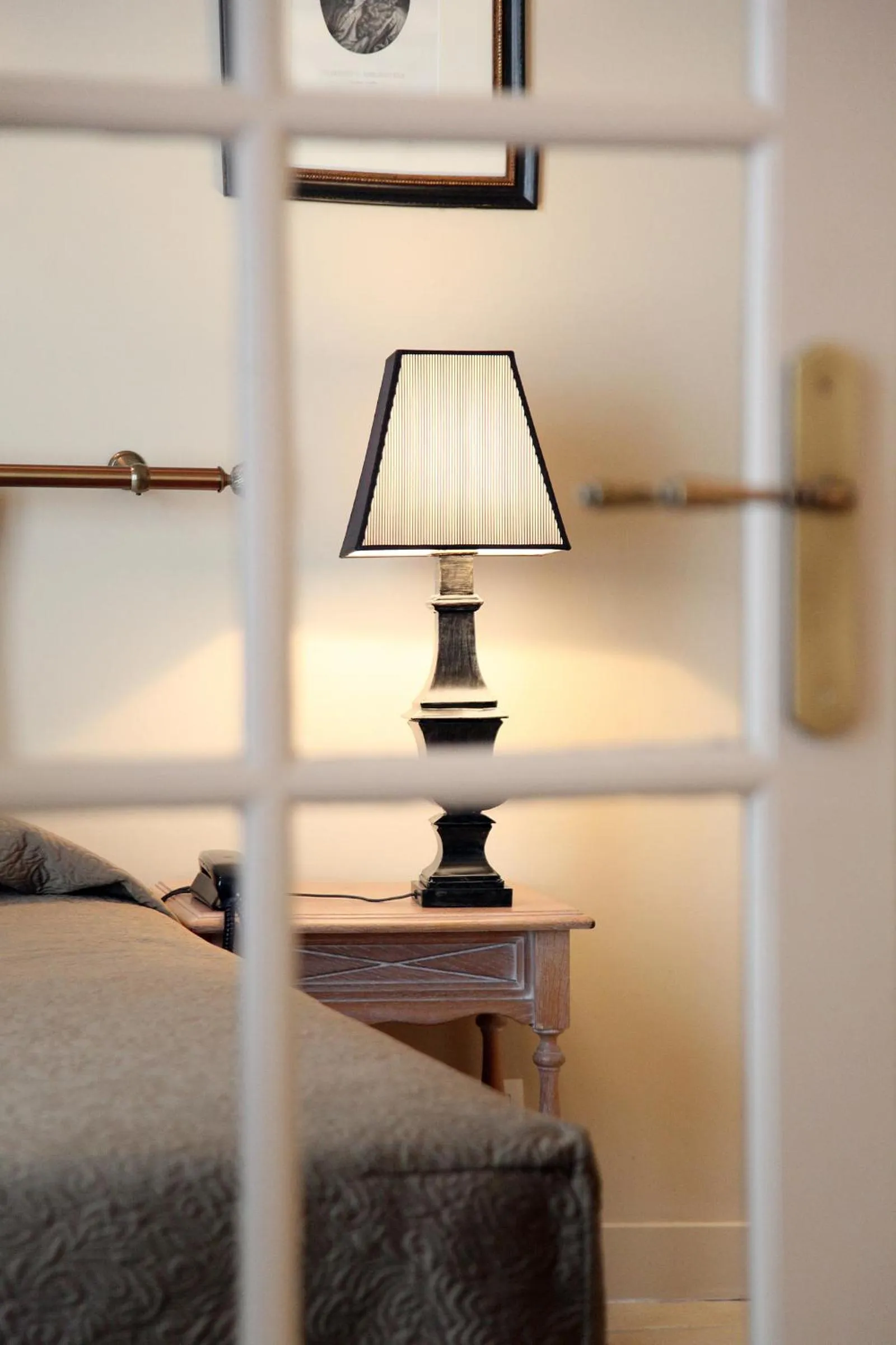 Decorative detail, Bed in Hotel Albe Bastille