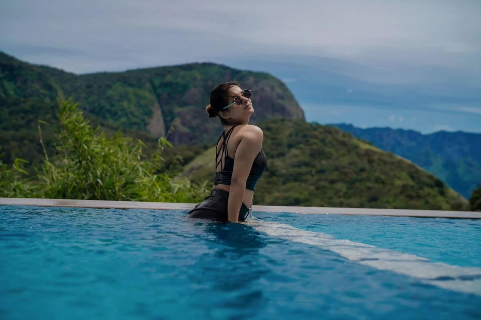 Swimming pool in Shola Crown Resort - Munnar
