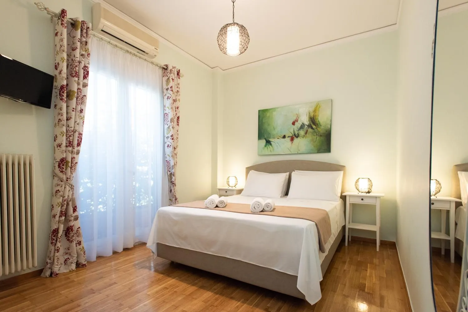 Bedroom, Bed in Blue Ark Athenian Nest