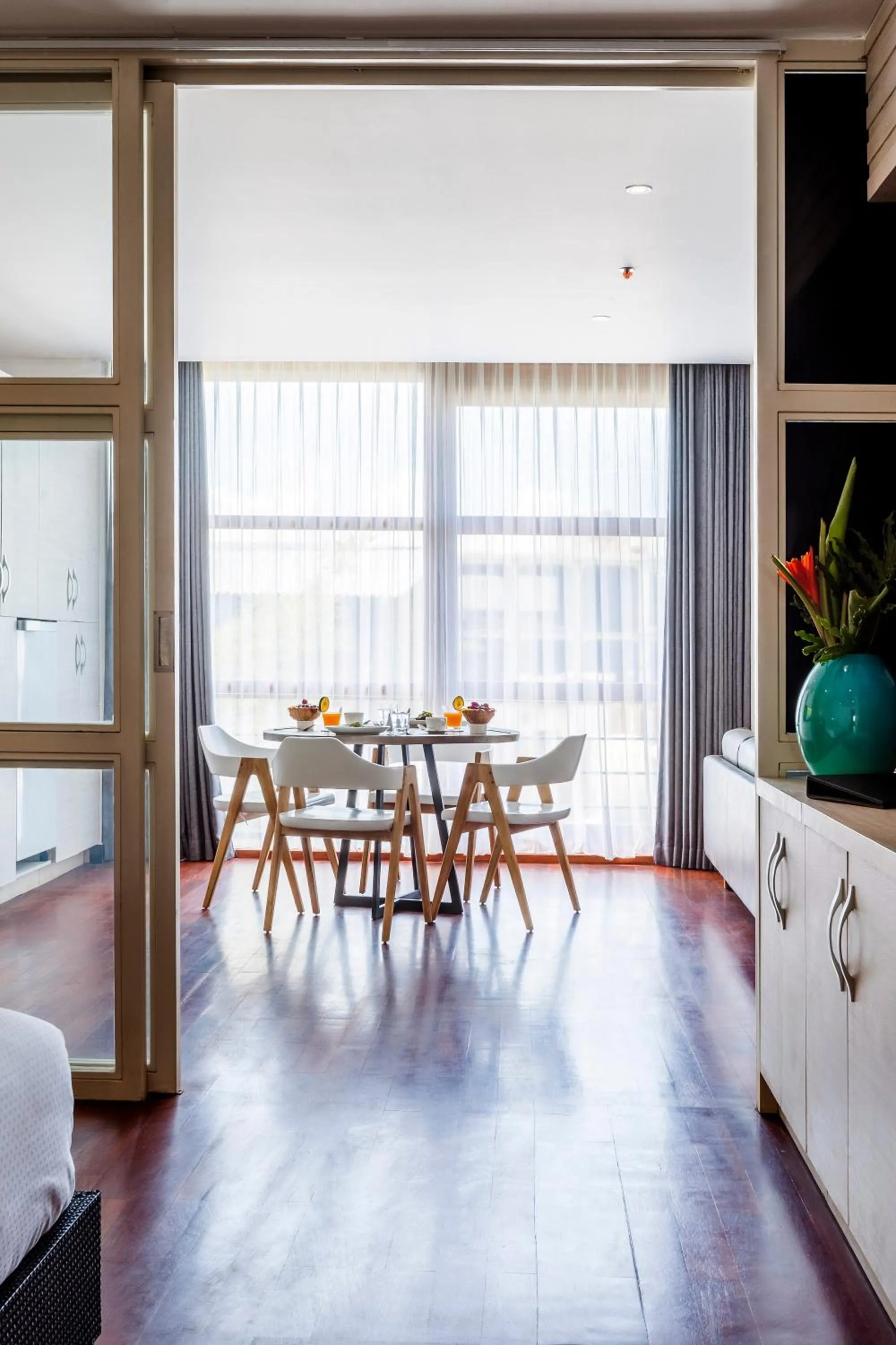 Seating area in Imani Suites