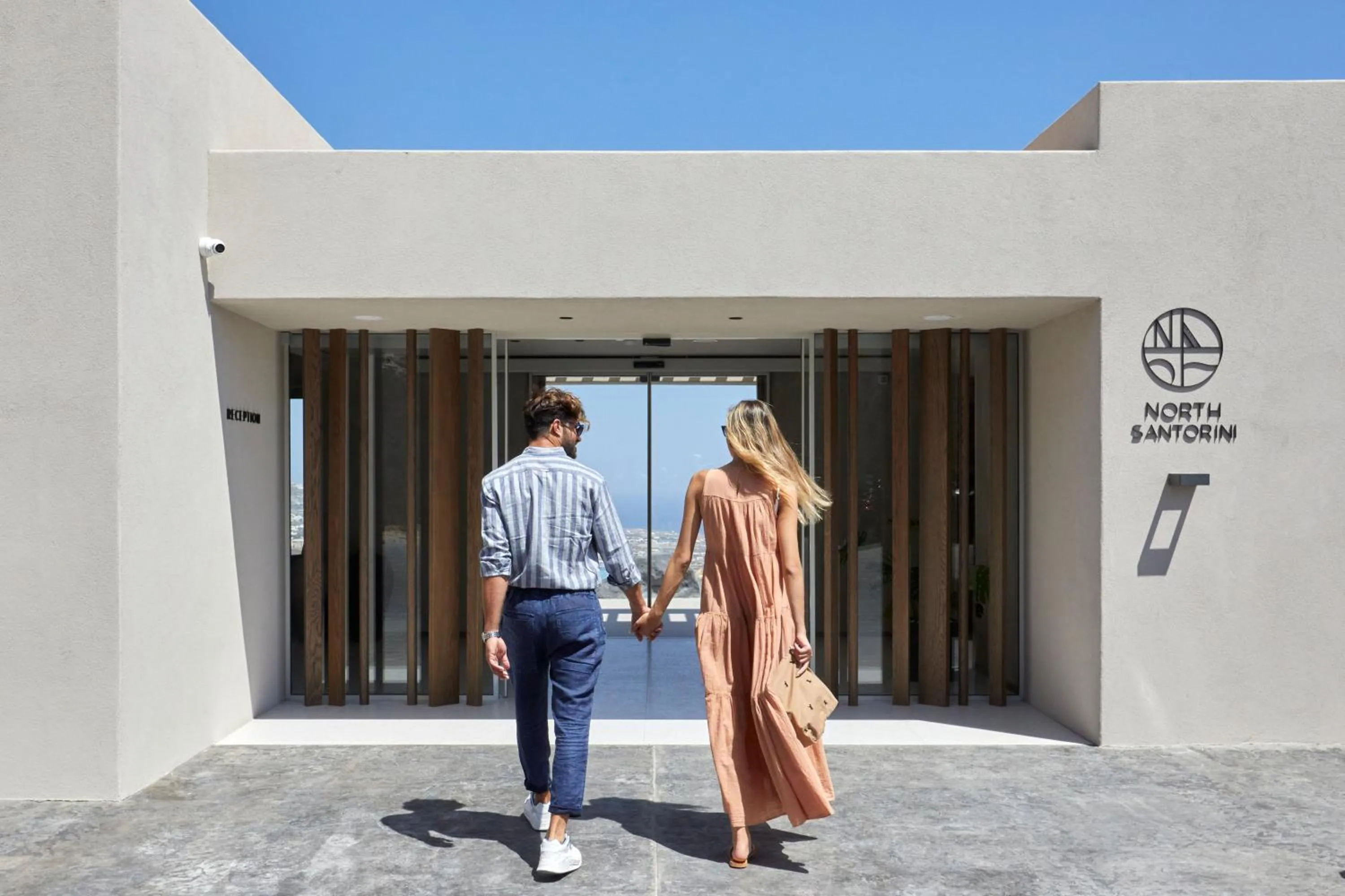 Property building in North Santorini - A Luxury Spa Hotel