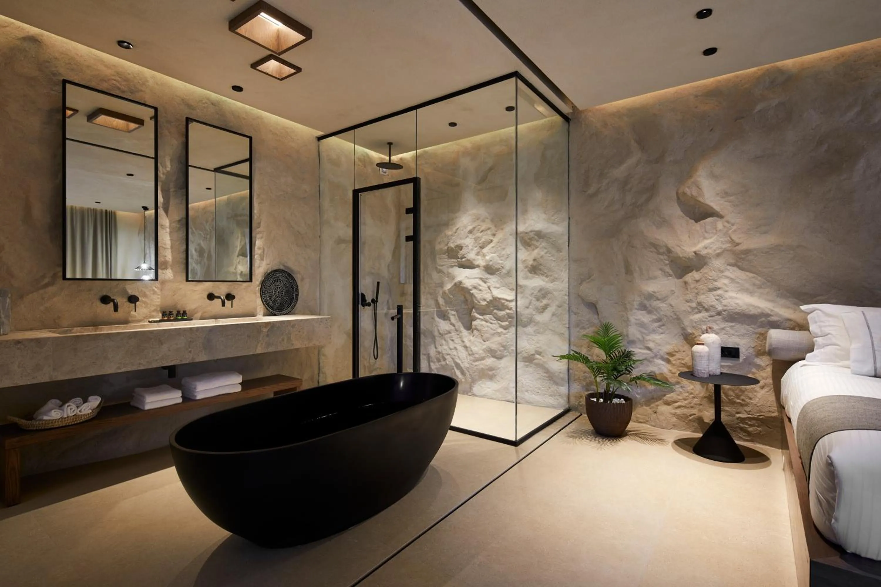 Bathroom in North Santorini - A Luxury Spa Hotel