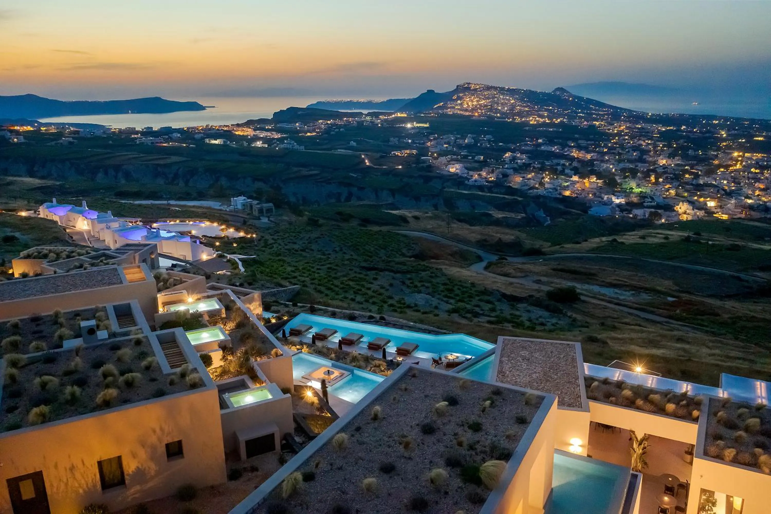 Property building in North Santorini - A Luxury Spa Hotel