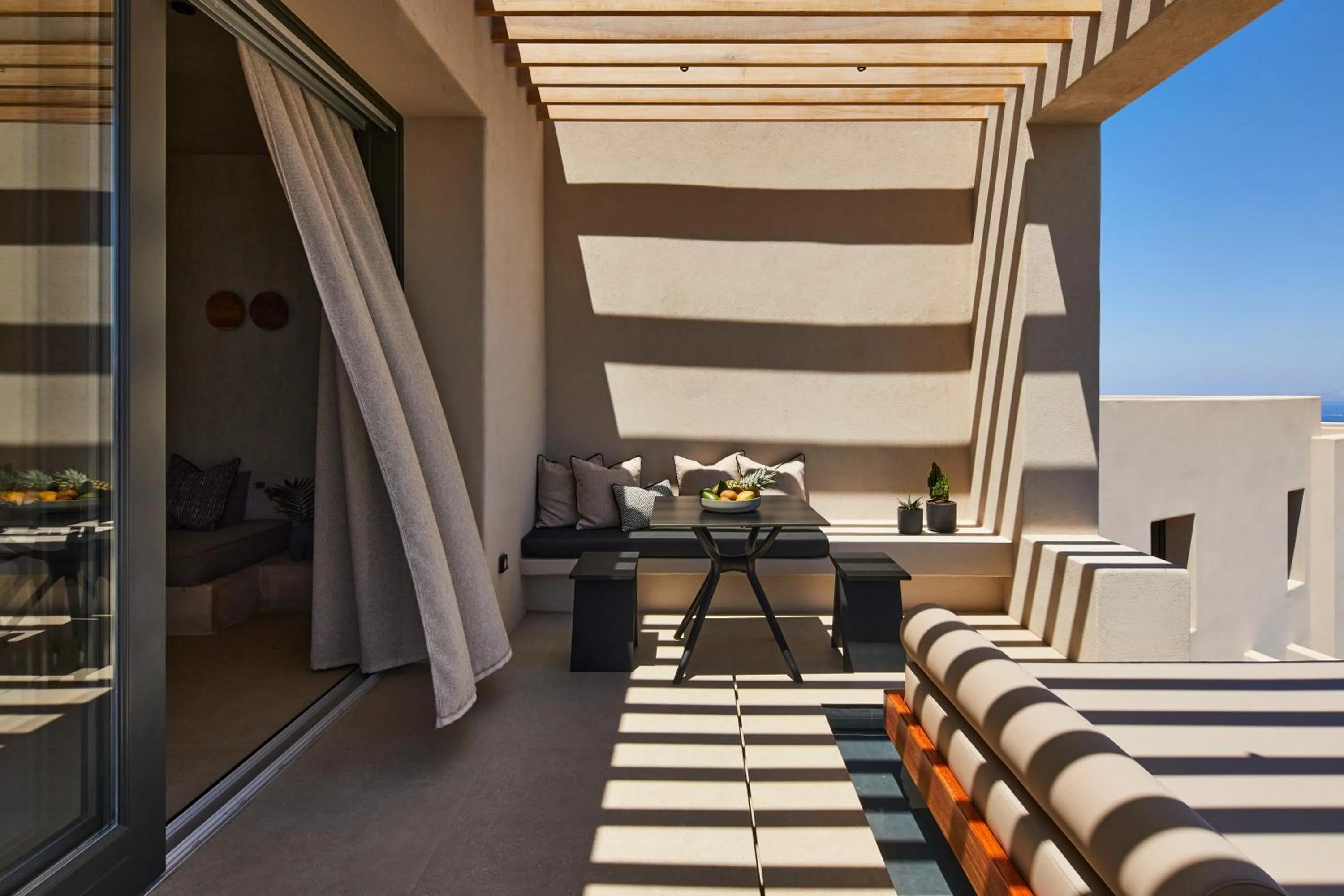 Balcony/Terrace in North Santorini - A Luxury Spa Hotel