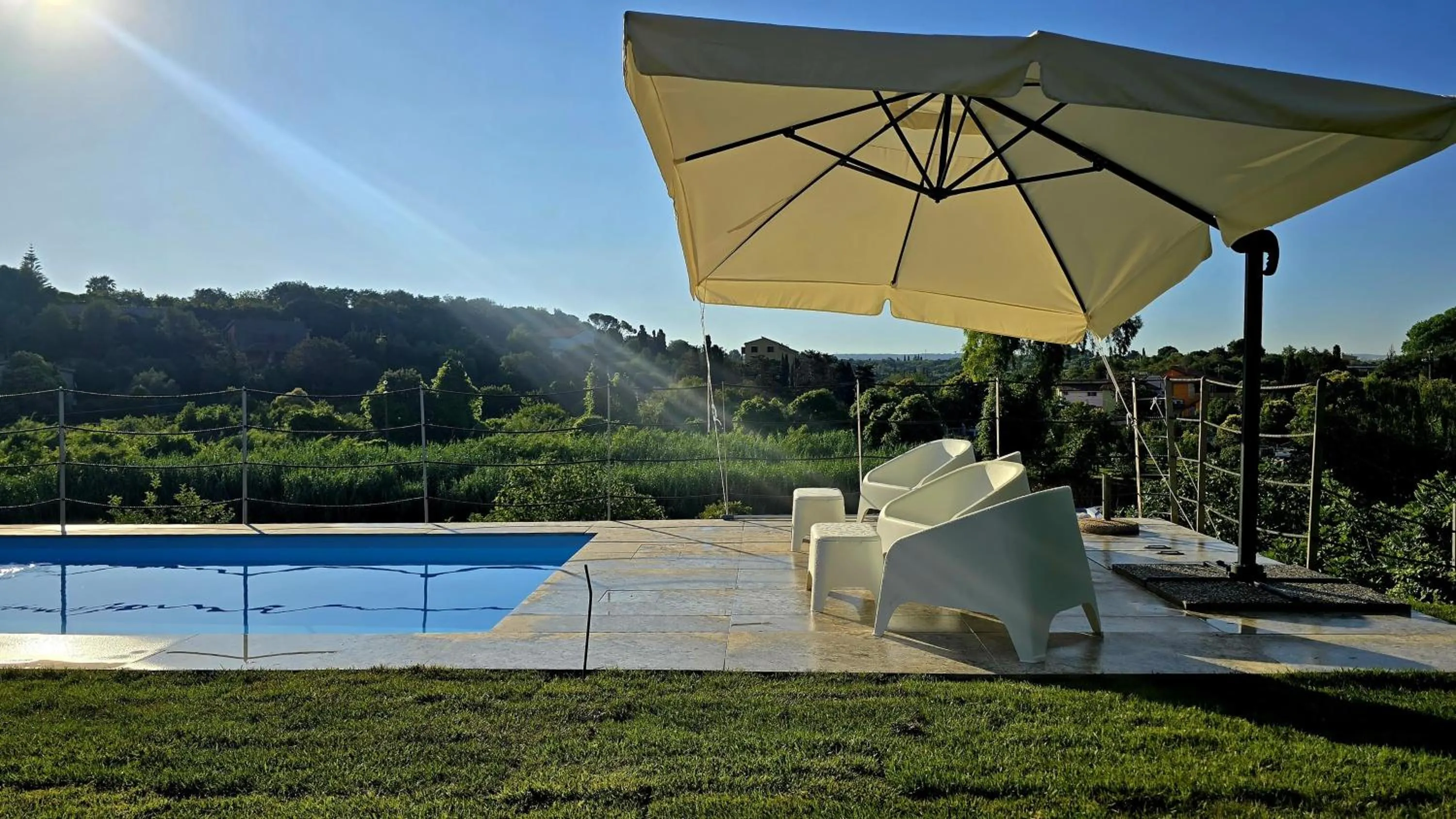 Swimming pool in Villa Malvasio Pool and Jacuzzi Room Sassari