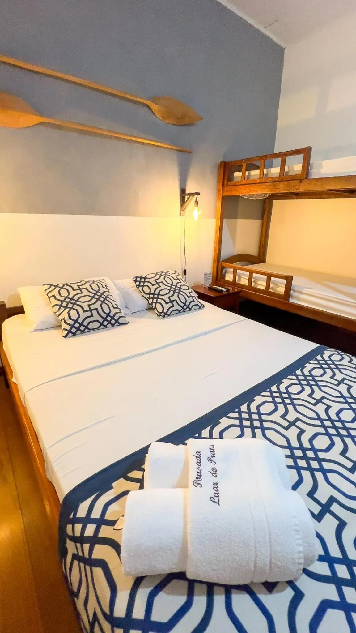 Bed in Pousada Luar do Prata