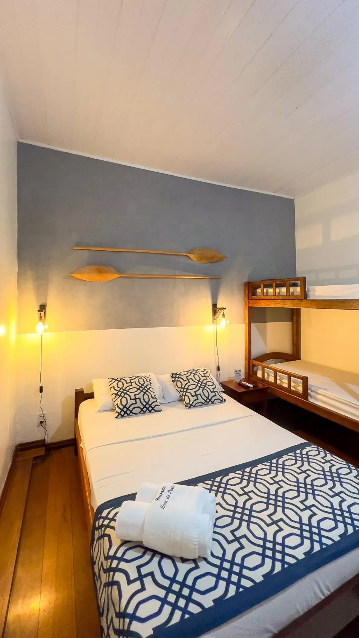 Bed in Pousada Luar do Prata