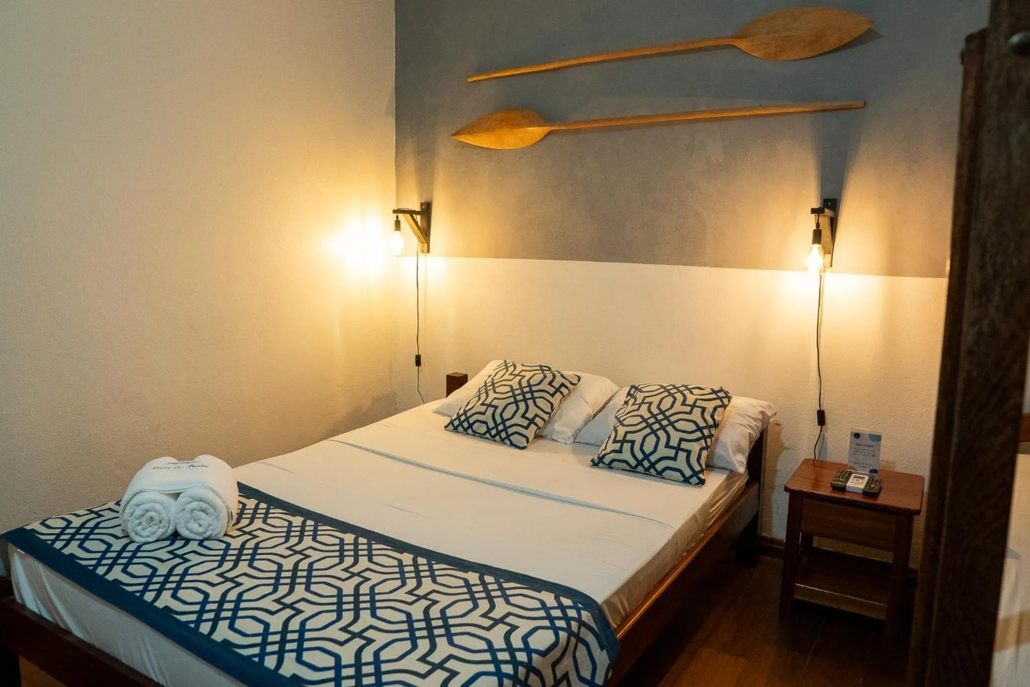 Bed in Pousada Luar do Prata