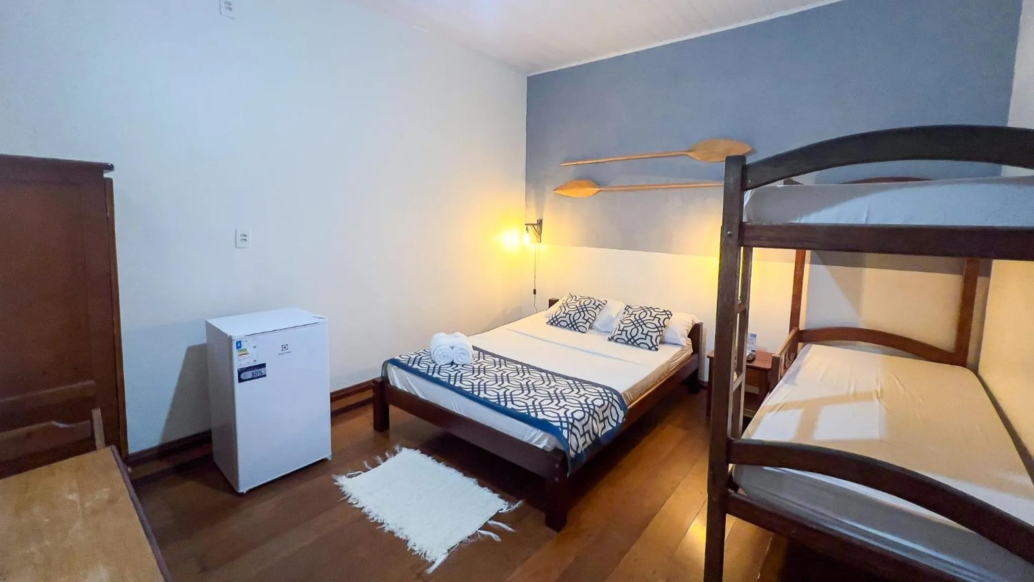 Bed in Pousada Luar do Prata