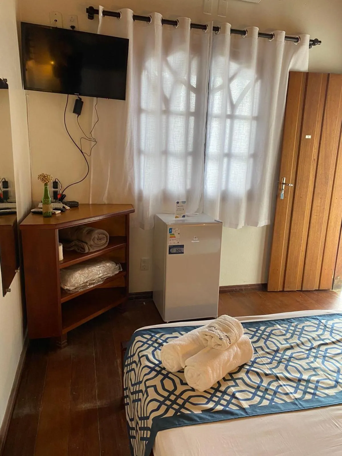 Bed in Pousada Luar do Prata