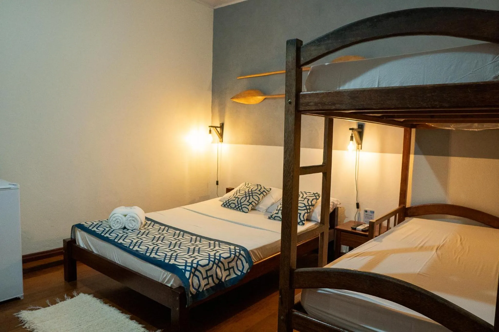 Bed in Pousada Luar do Prata