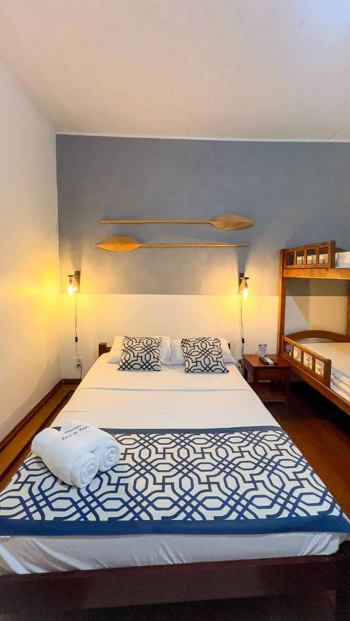 Bed in Pousada Luar do Prata