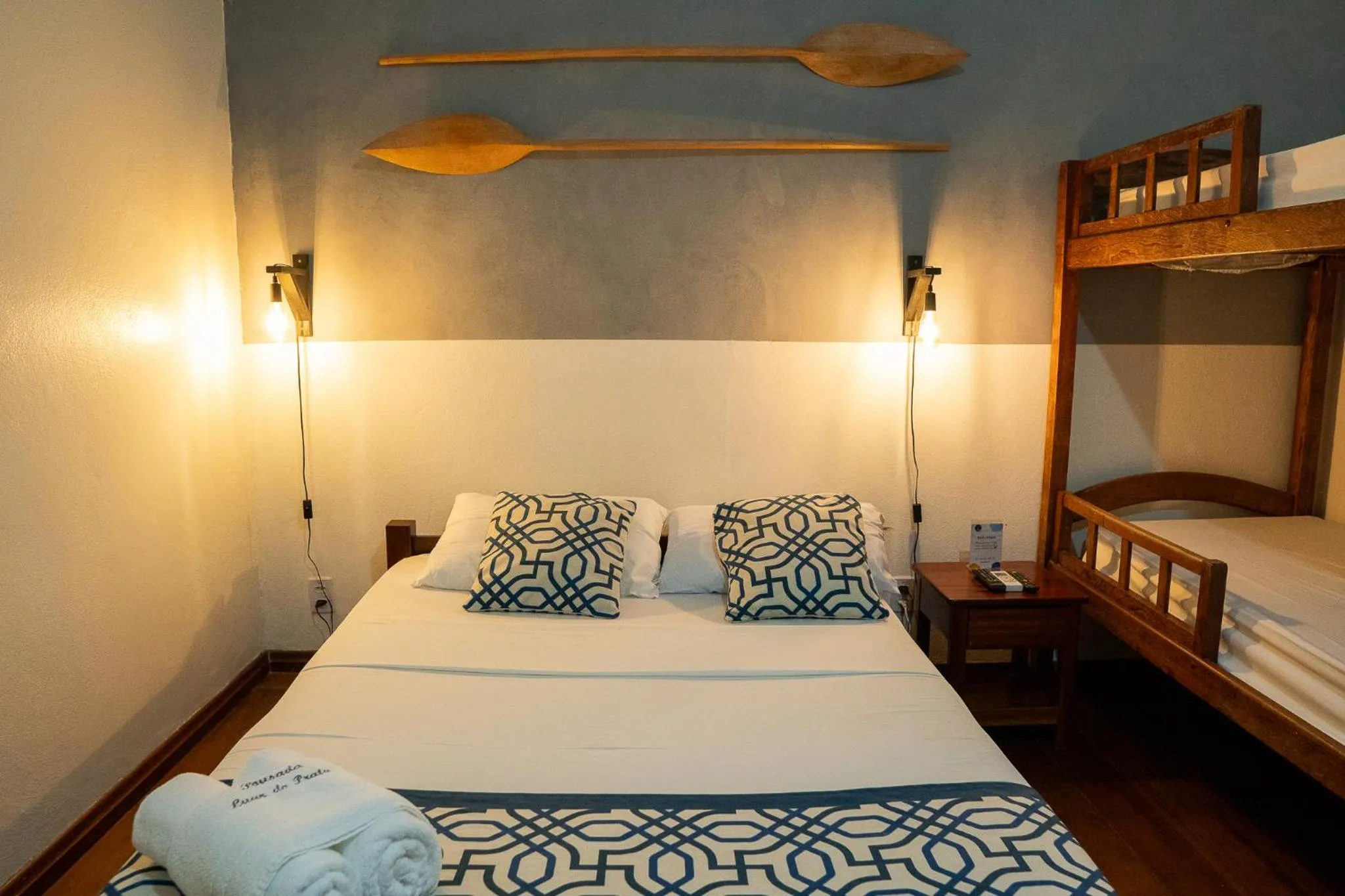 Bed in Pousada Luar do Prata