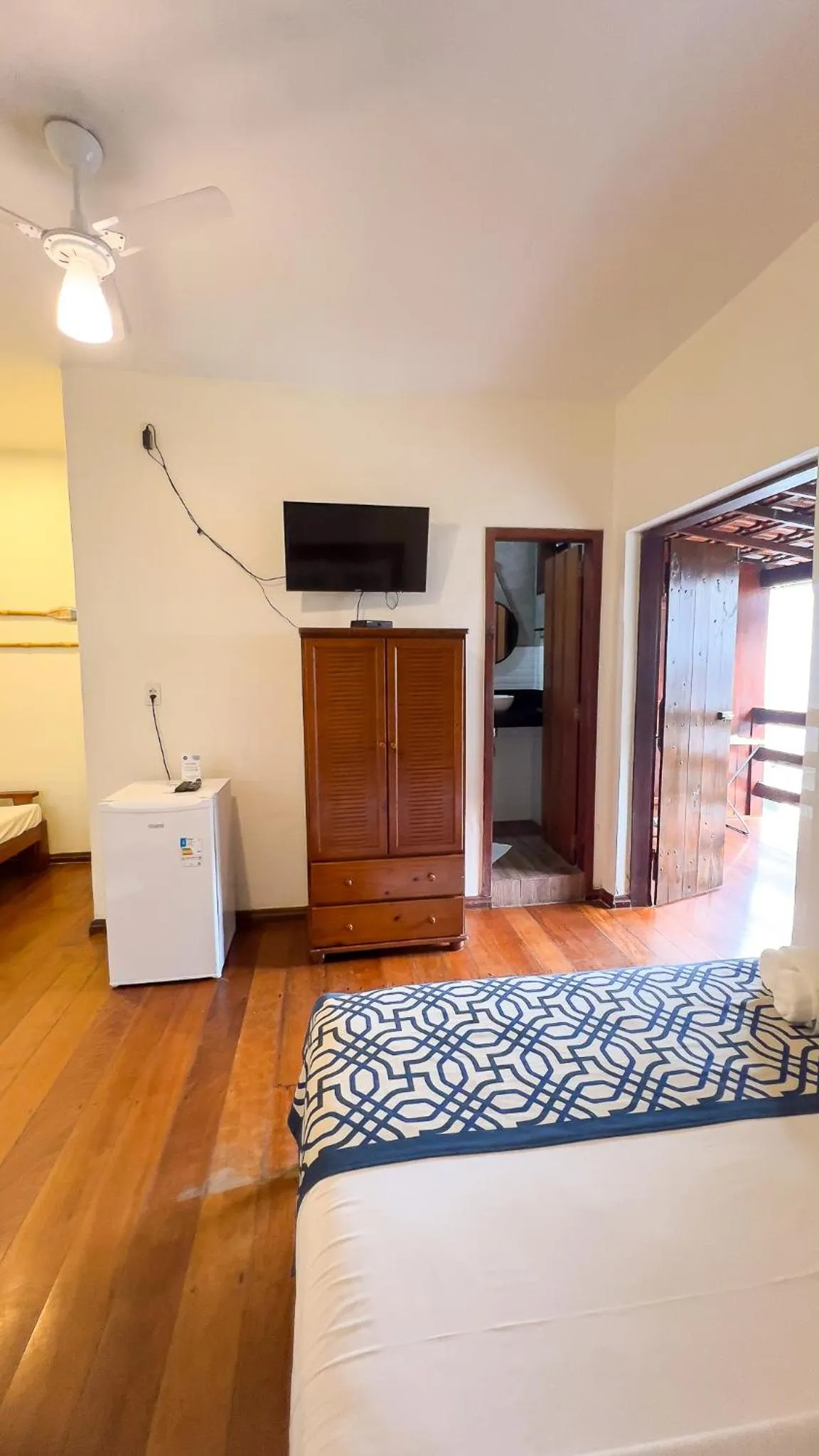 Bed in Pousada Luar do Prata