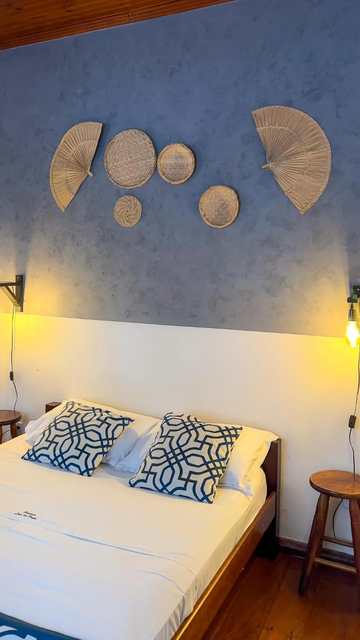 Bed in Pousada Luar do Prata