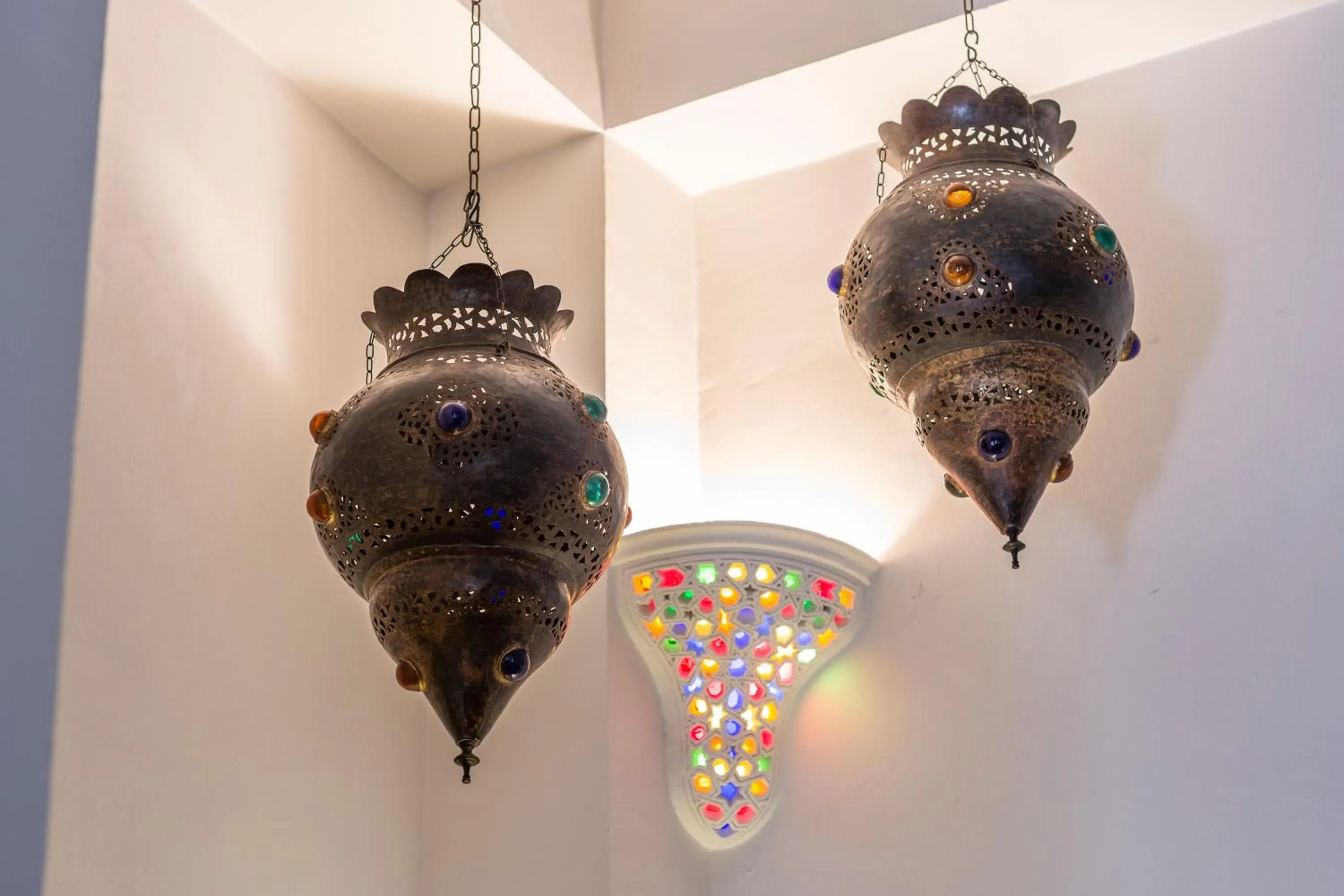 Communal lounge/ TV room in Riad Azahar