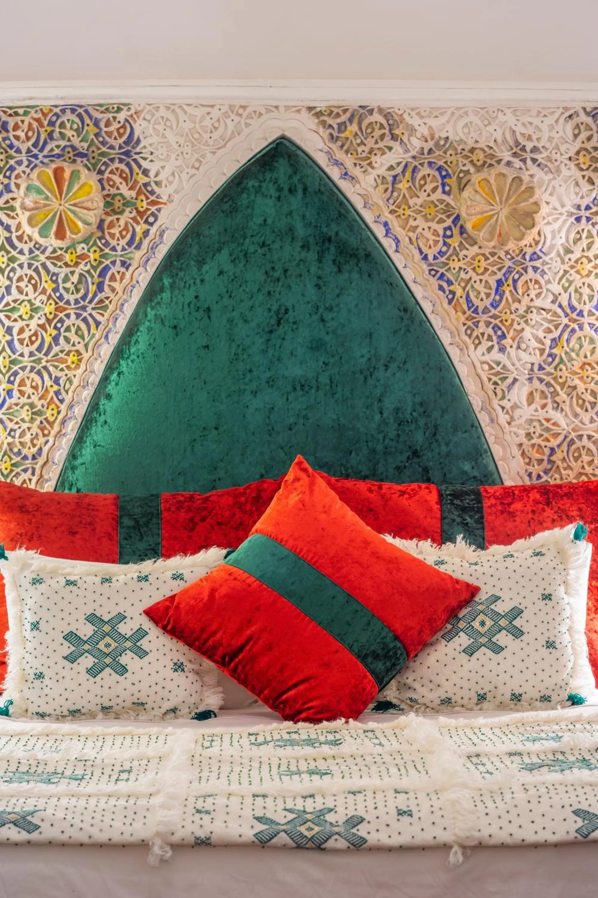 Decorative detail, Bed in Riad Azahar