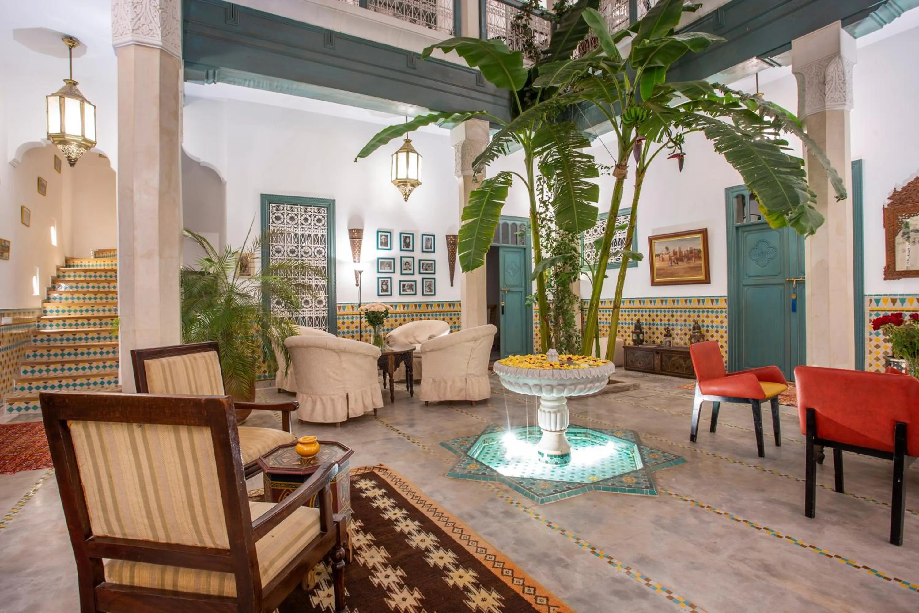 Communal lounge/ TV room in Riad Azahar