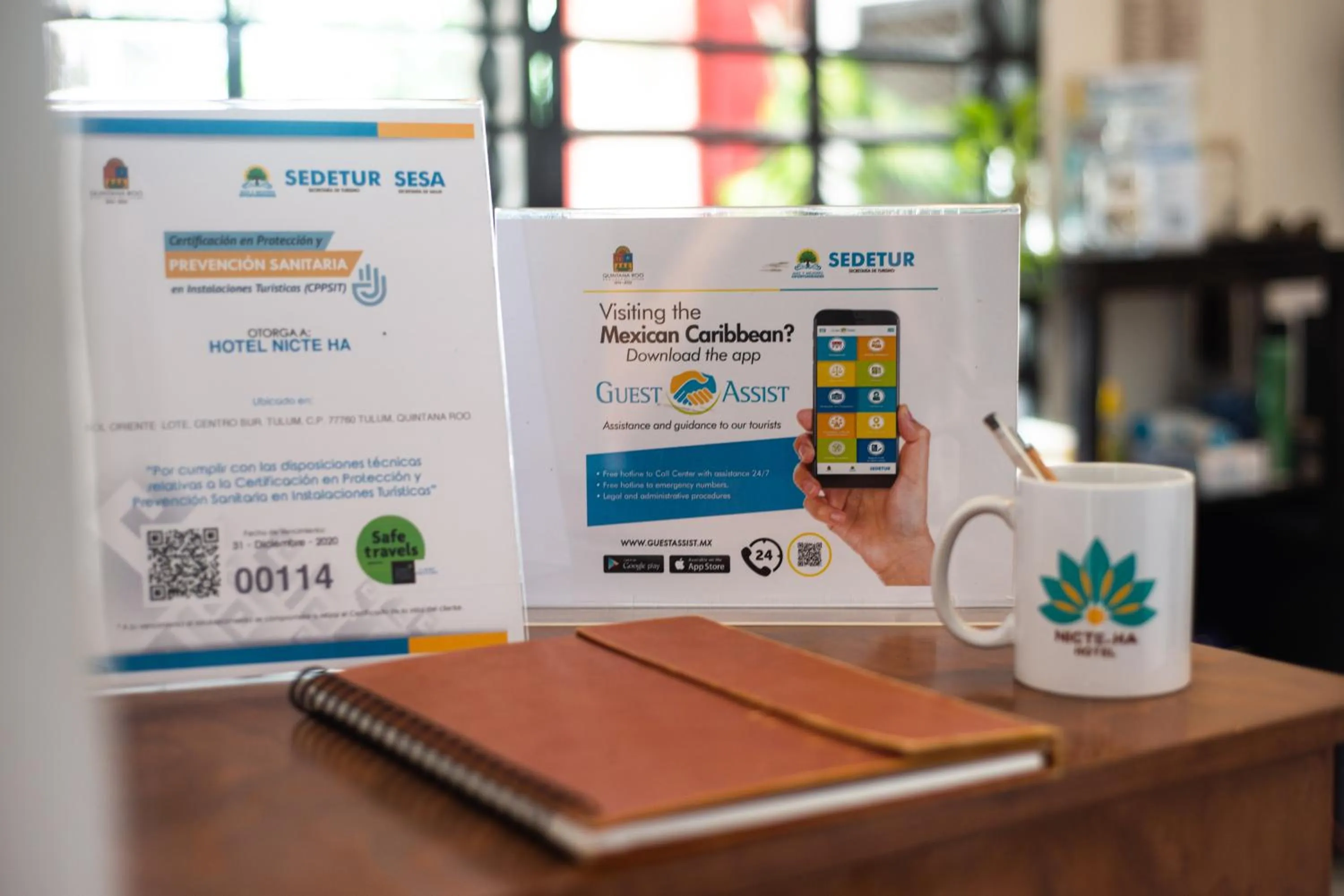 Certificate/Award in Hotel Nicte Ha Tulum