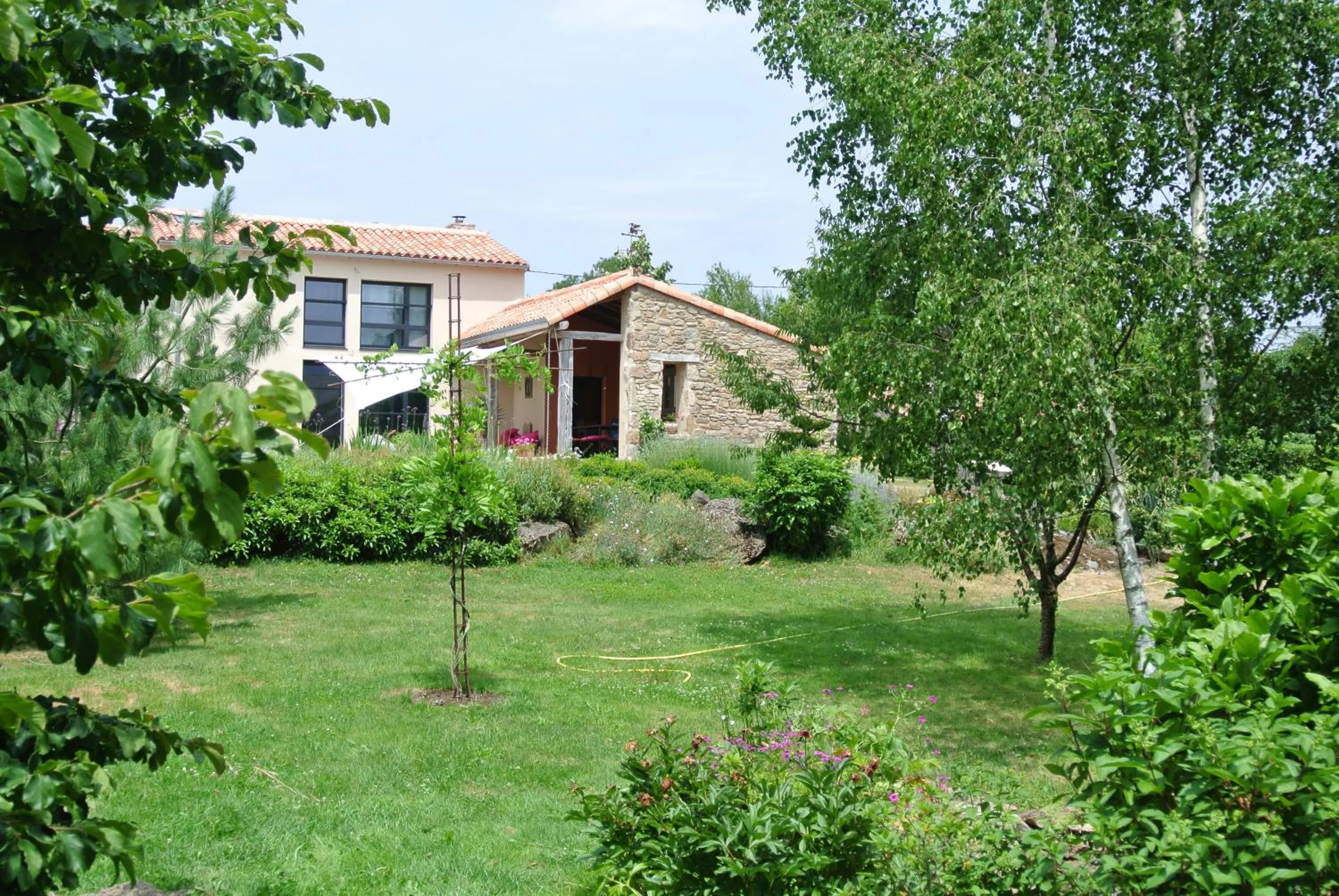 Garden view in les epis du vent