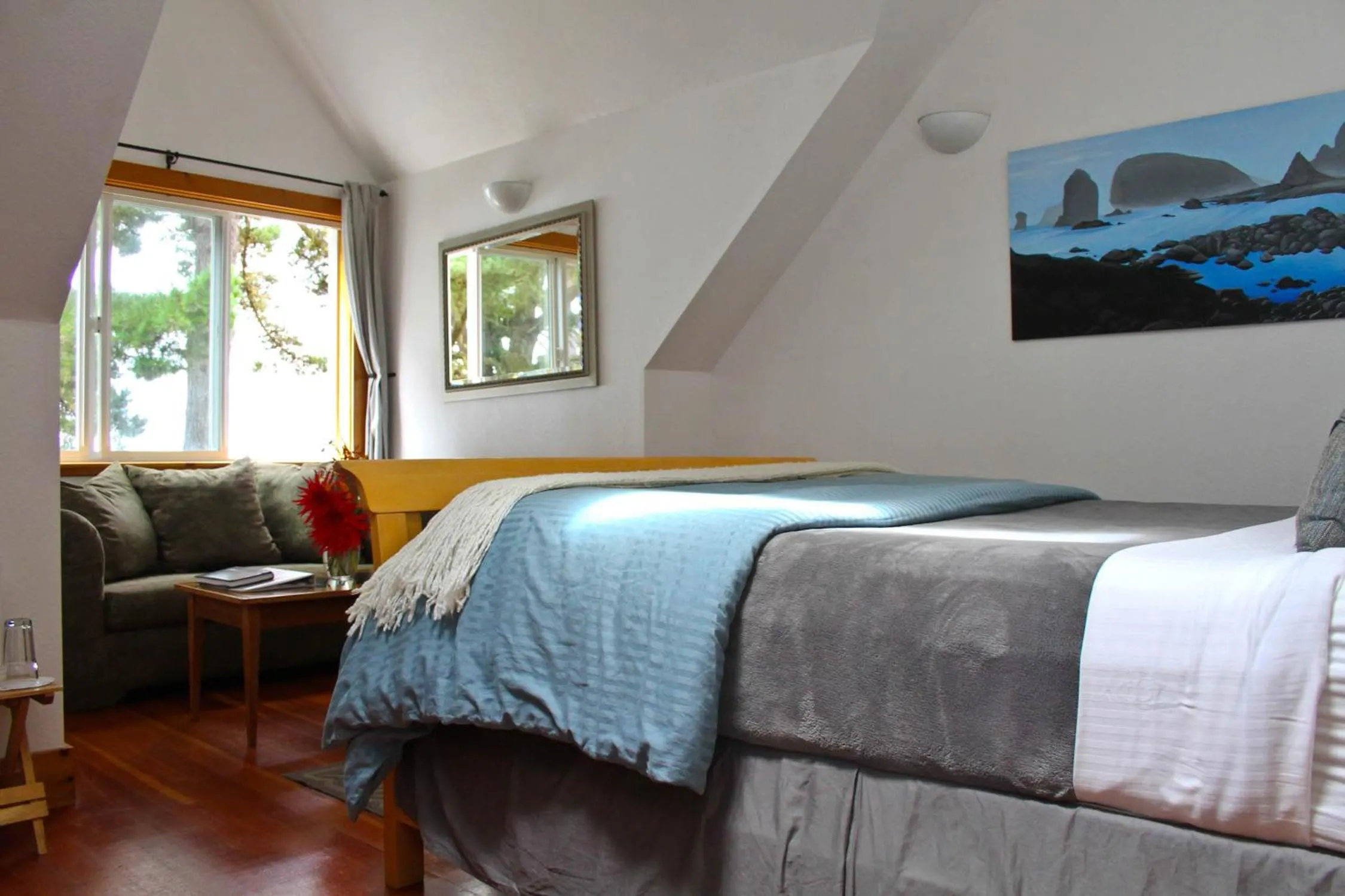 Bed in Lost Whale Inn