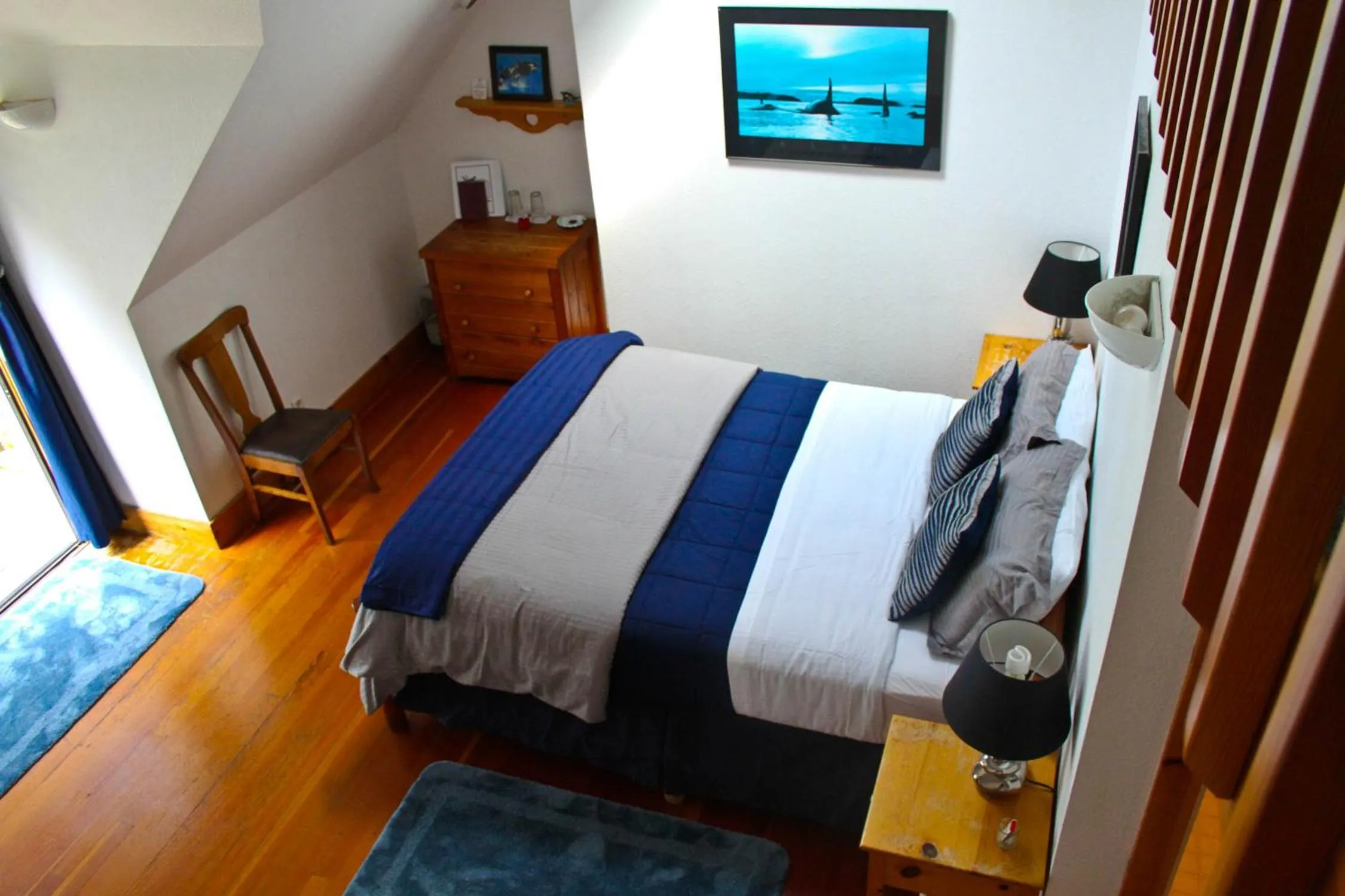 Bed in Lost Whale Inn