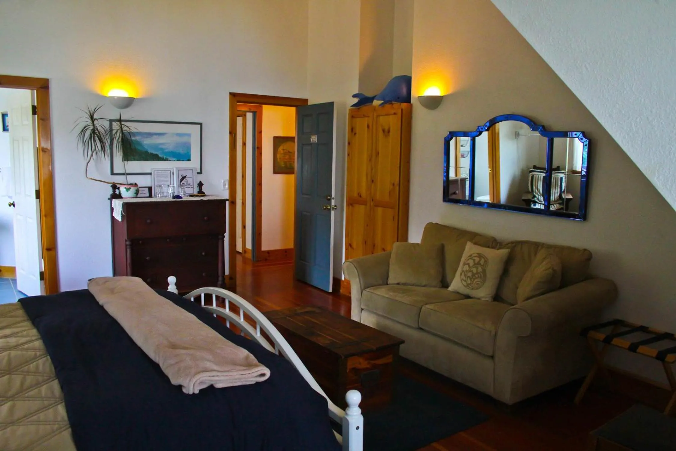 Bed in Lost Whale Inn