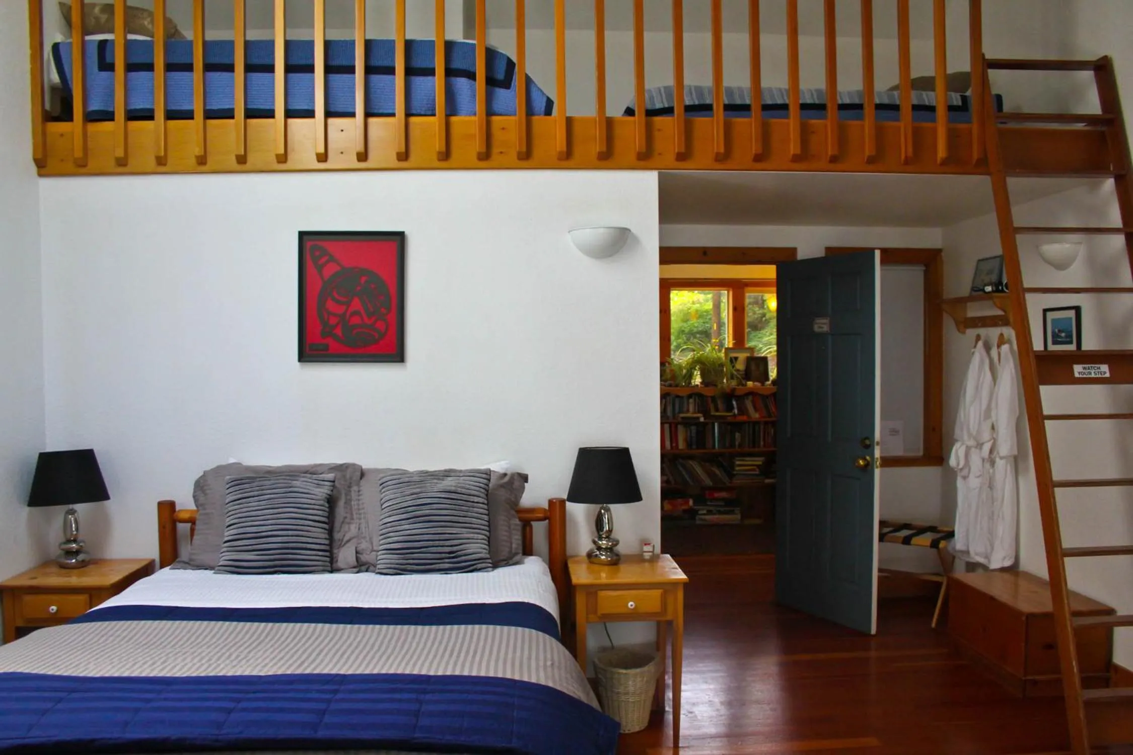 Bed in Lost Whale Inn