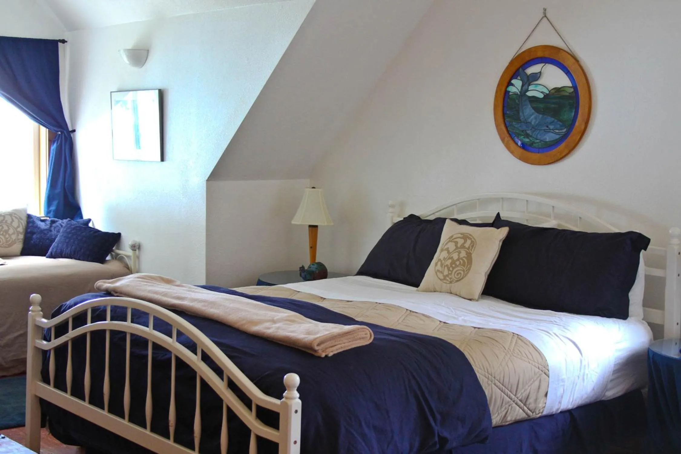 Bed in Lost Whale Inn