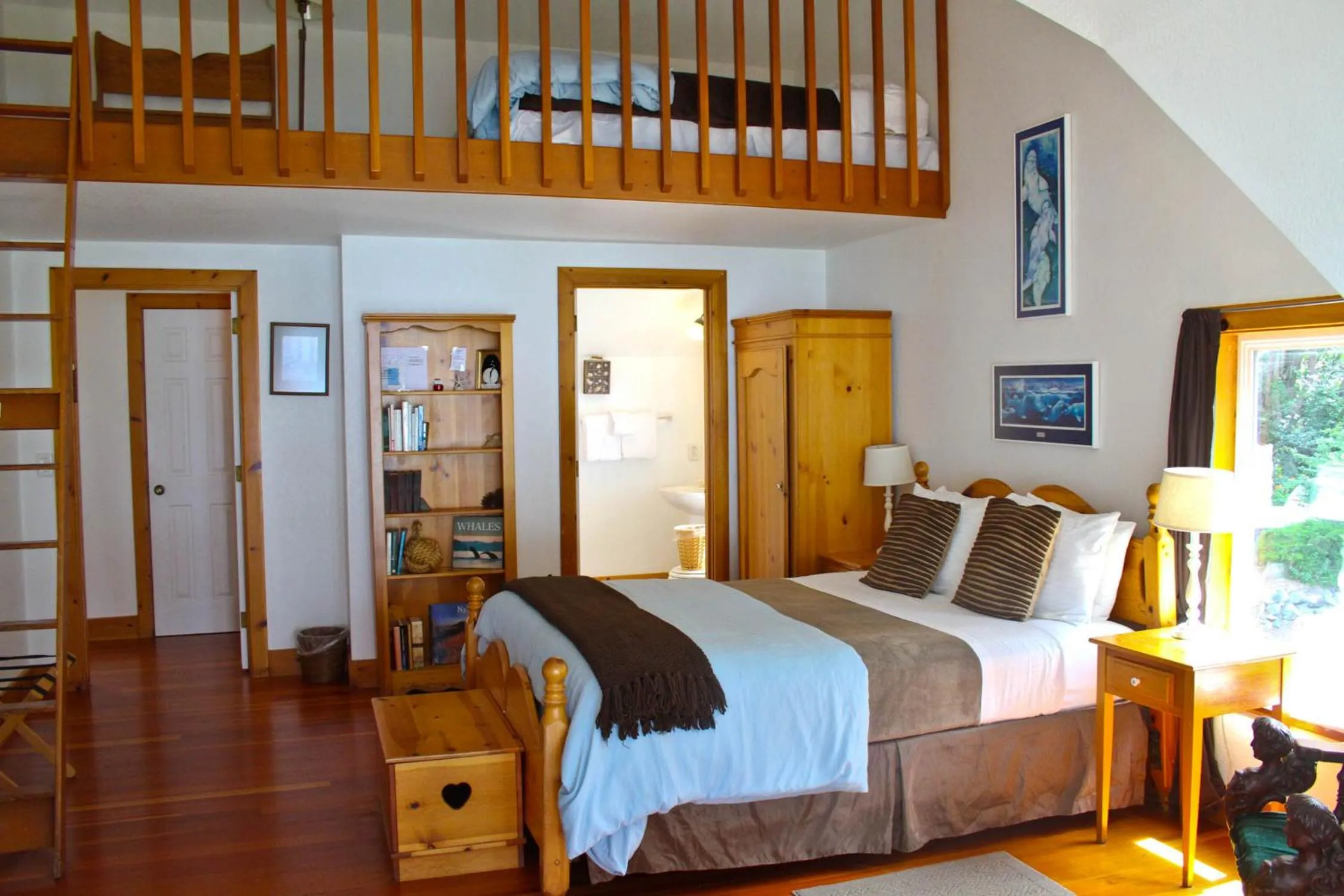 Bed in Lost Whale Inn