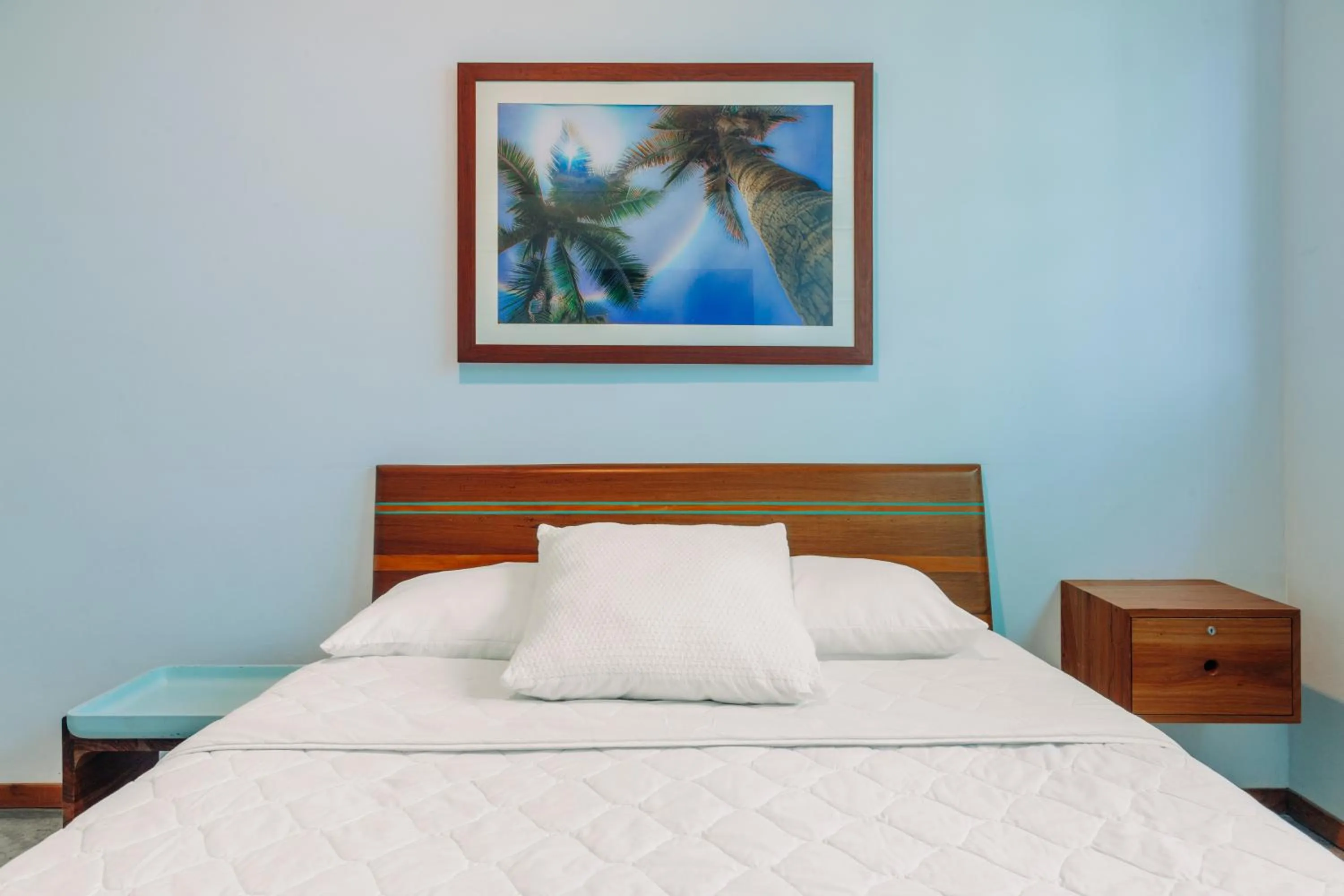 Bed in Puro Surf Hotel & Performance Academy