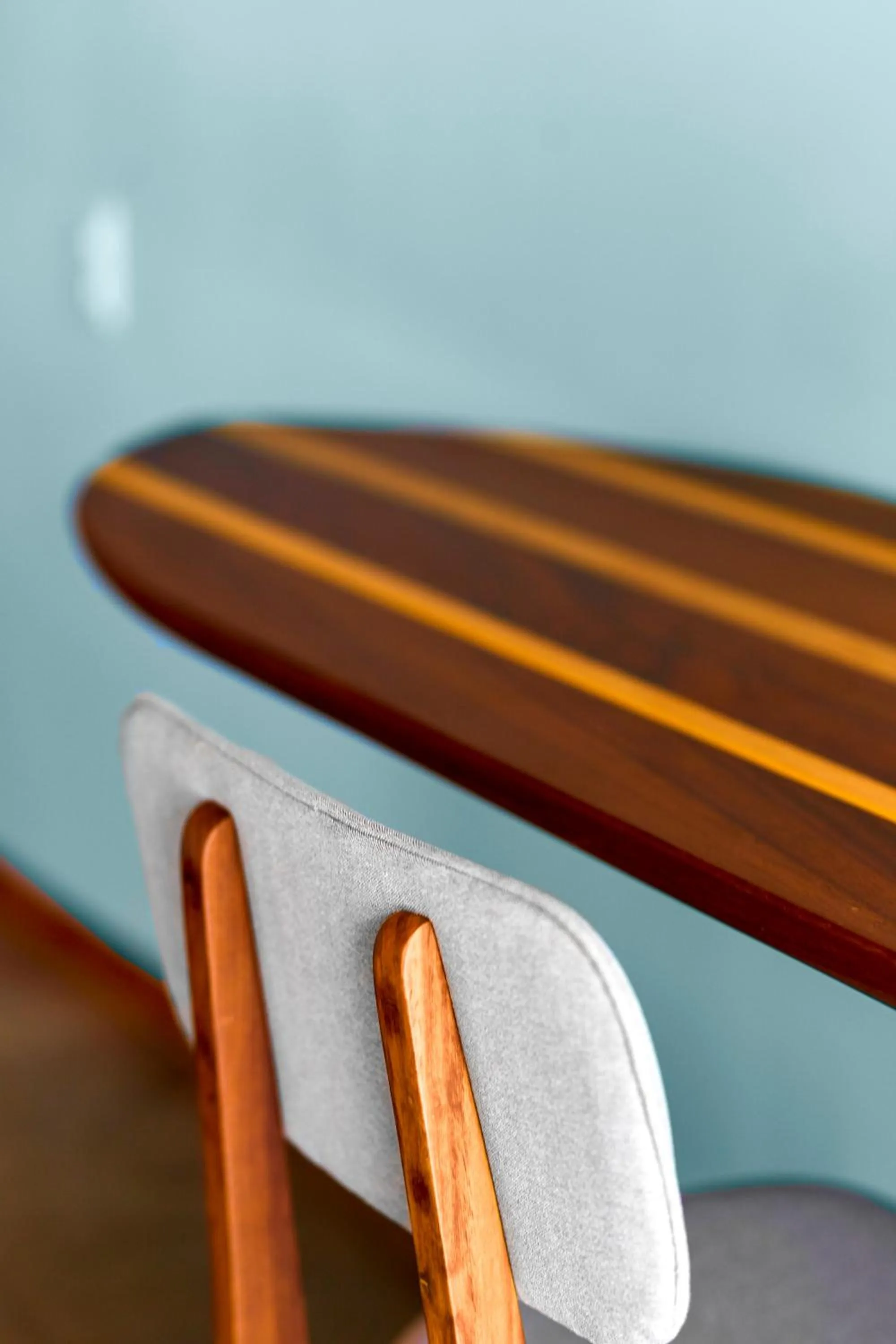 Decorative detail in Puro Surf Hotel & Performance Academy