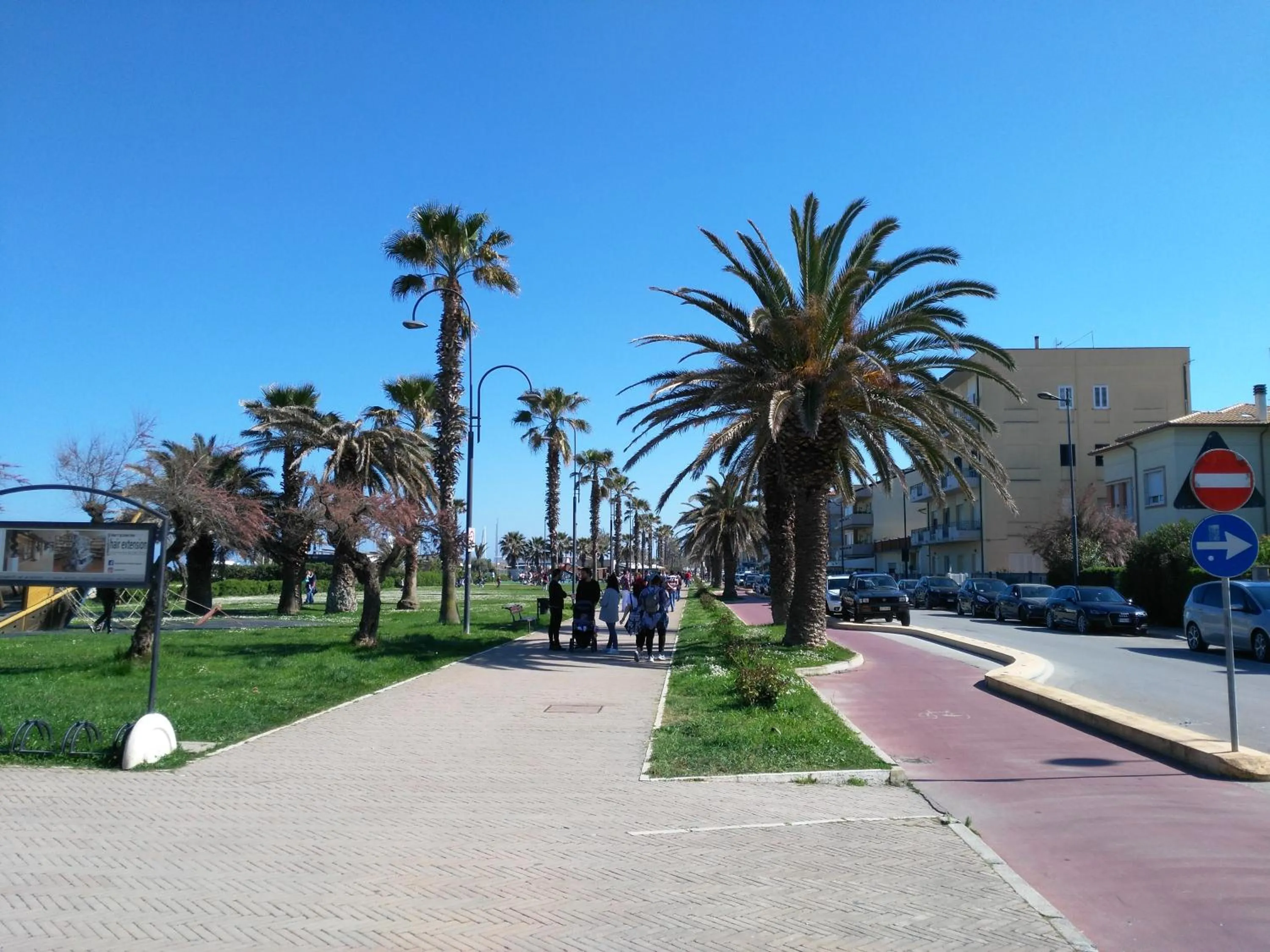 City view in La Casa di Diana