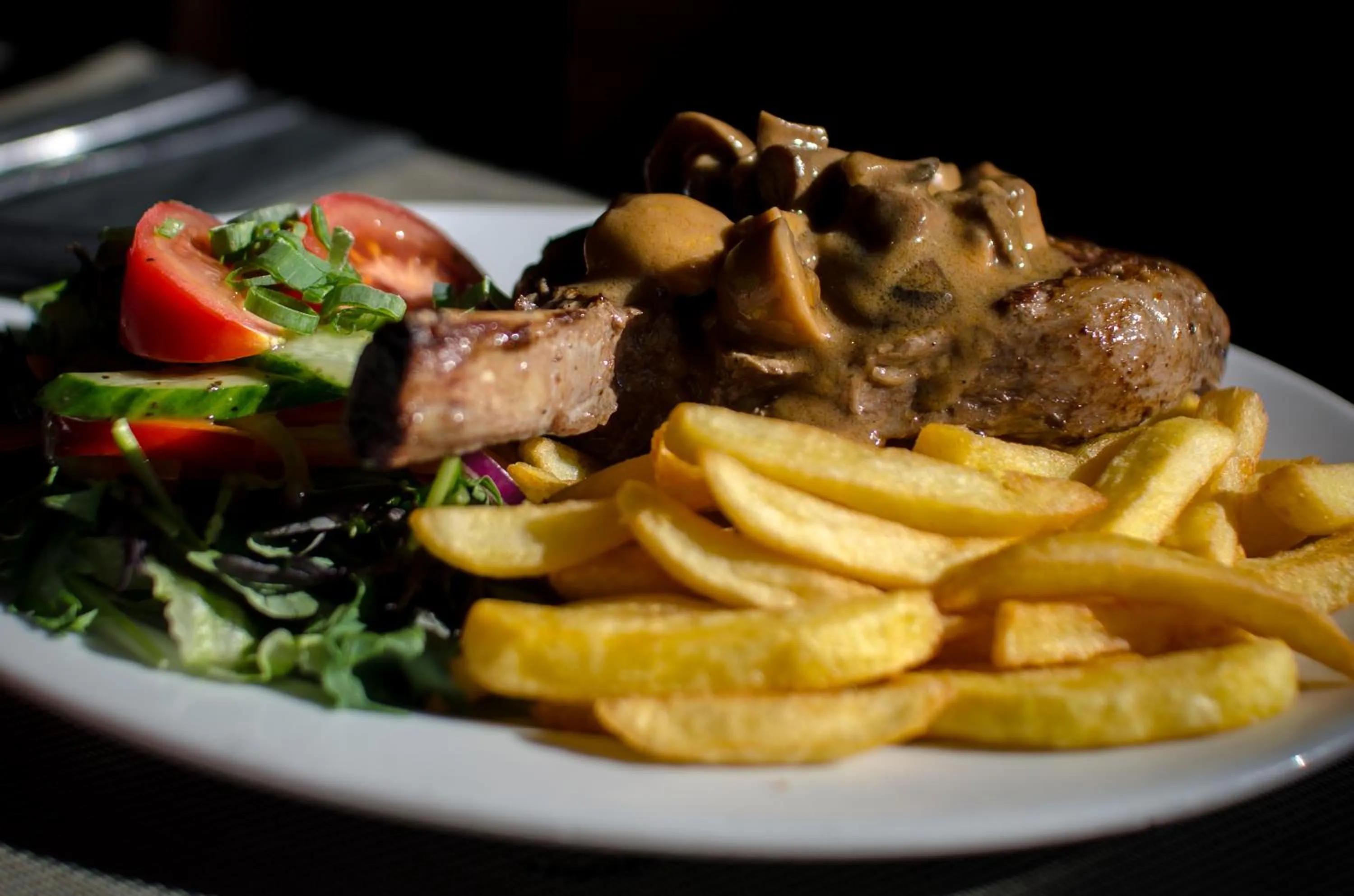 Food close-up in Racecourse Hotel and Motor Lodge