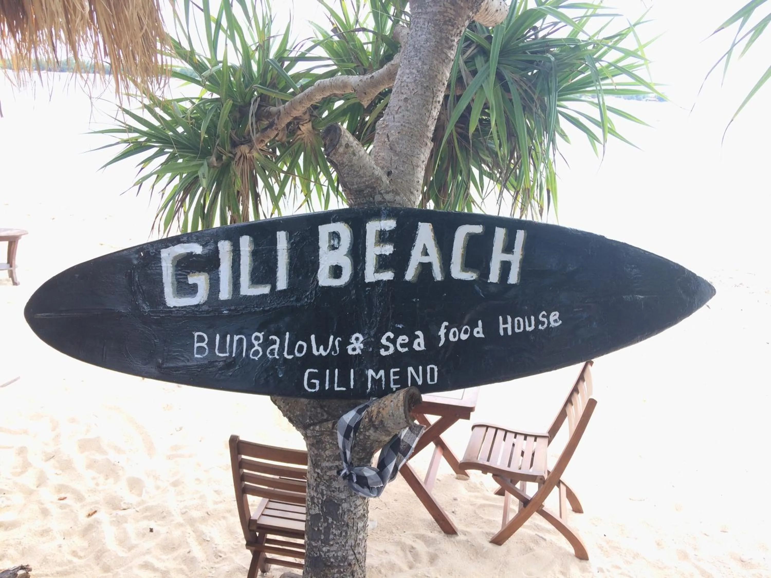 Decorative detail in Gili Beach