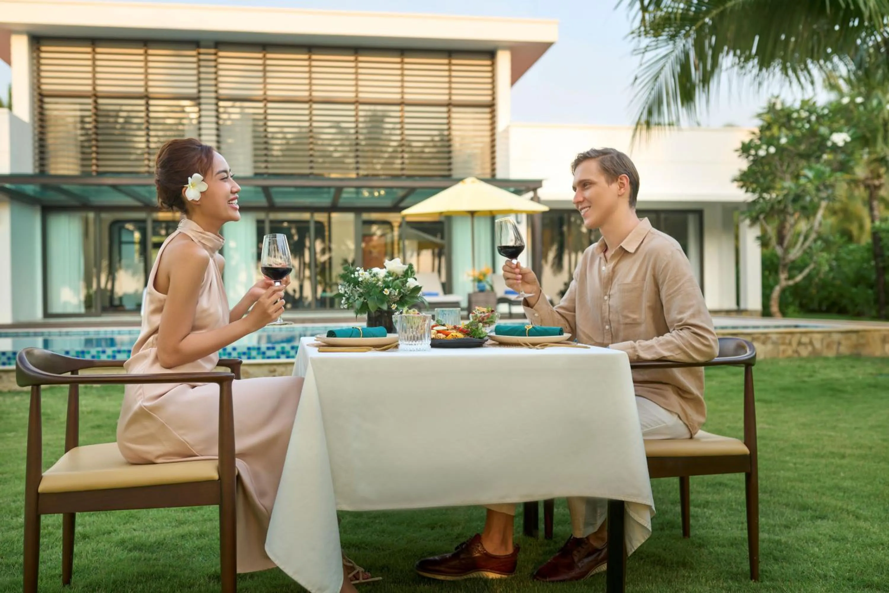 Dining area in Wyndham Grand Phu Quoc